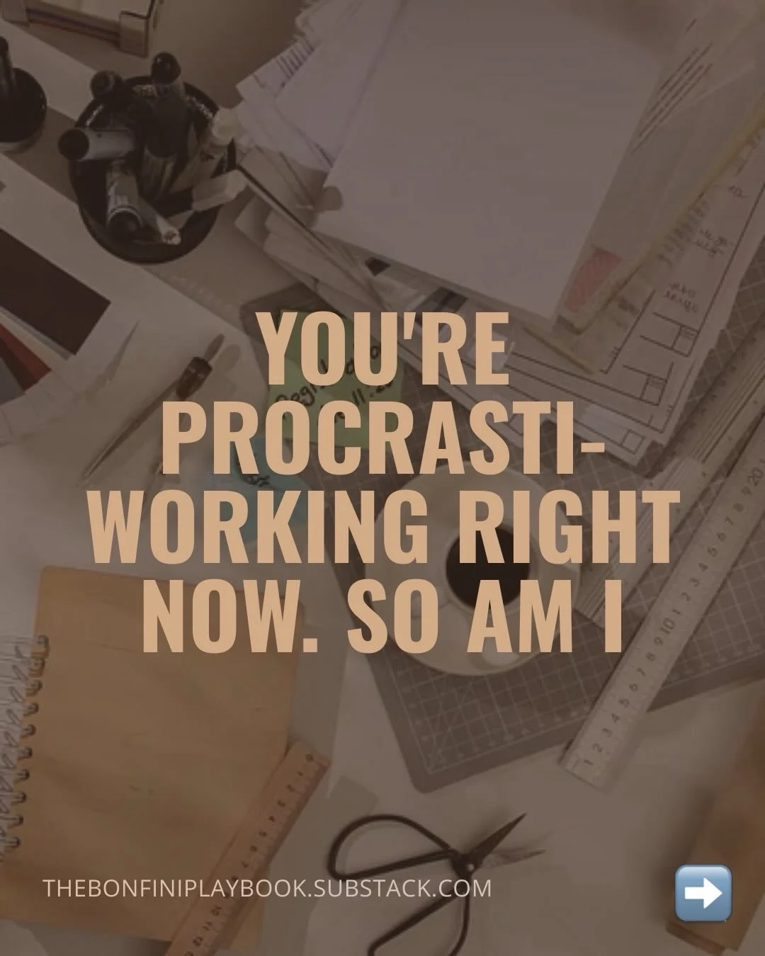 The days I feel the most productive are sometimes the days I get the least done.

Inbox cleared. Research rabbit hole completed. Three things reorganized that were already fine.

And the one thing that actually needed to happen? Still sitting there.
