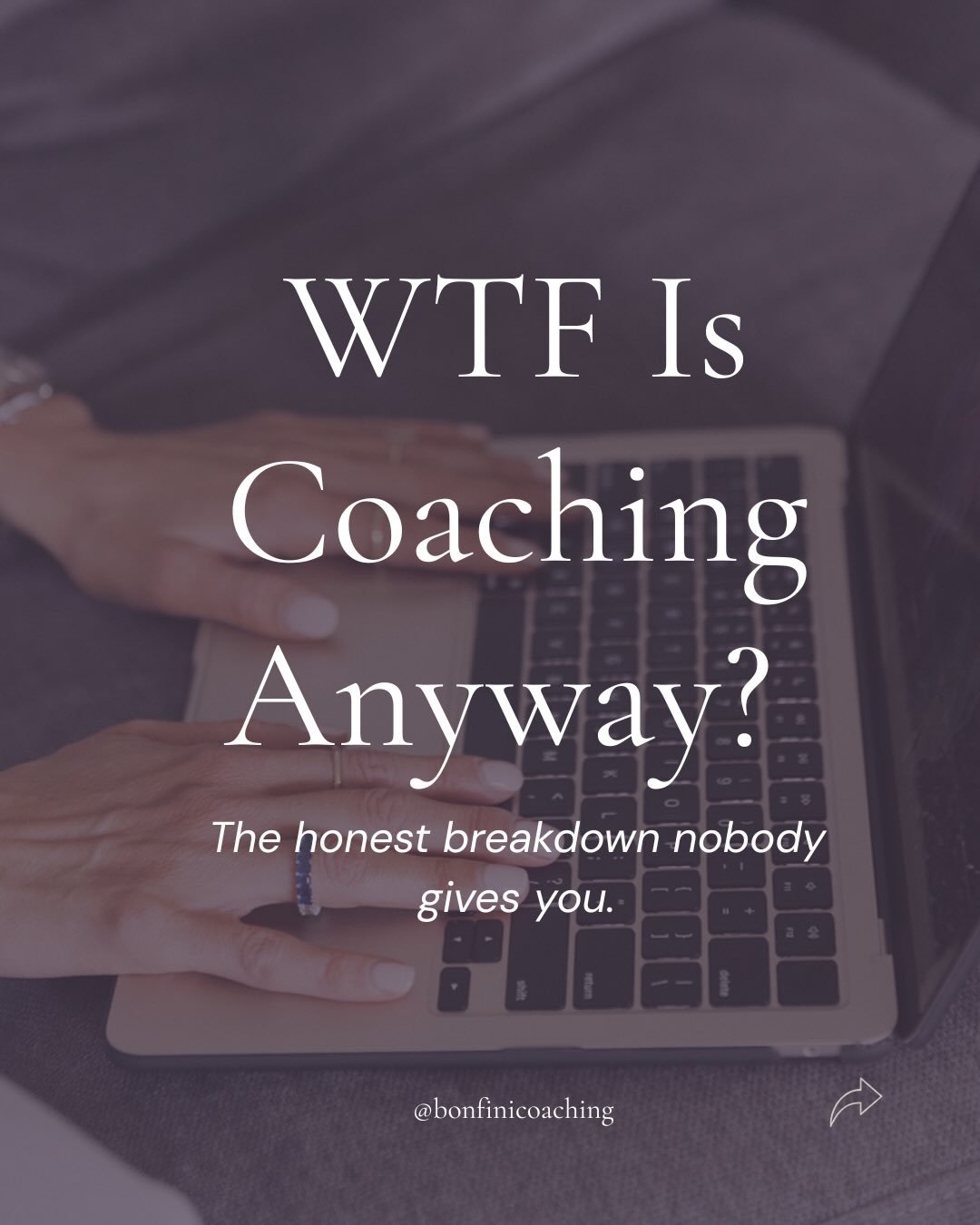 As a customer, I always want to know what I&rsquo;m actually getting before I invest in something.

Coaching has a vagueness problem. The language around it is either too corporate or too woo, and neither version tells you what actually happens in th