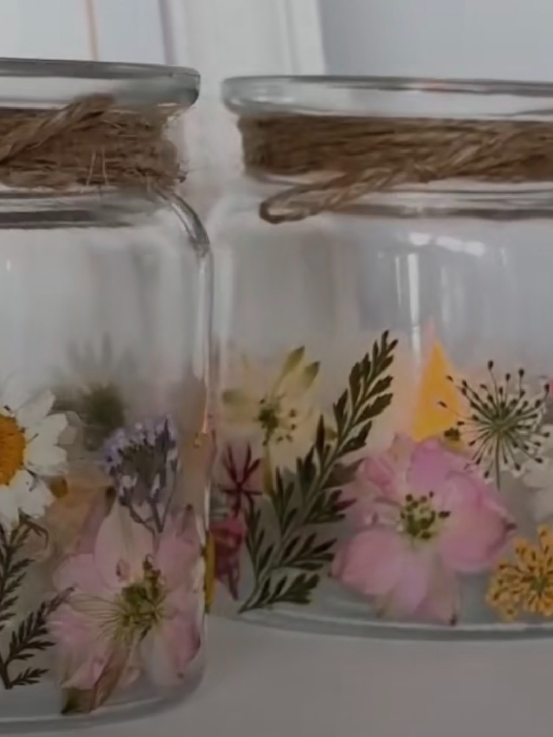 Mod podge flower vase