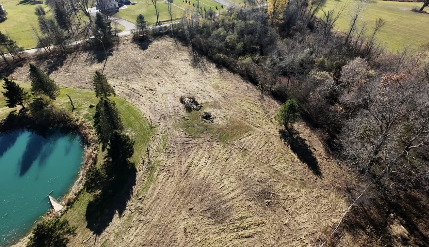 Excavation and grading services completed in St. Clair, MI, delivering a stable building site and proper drainage.