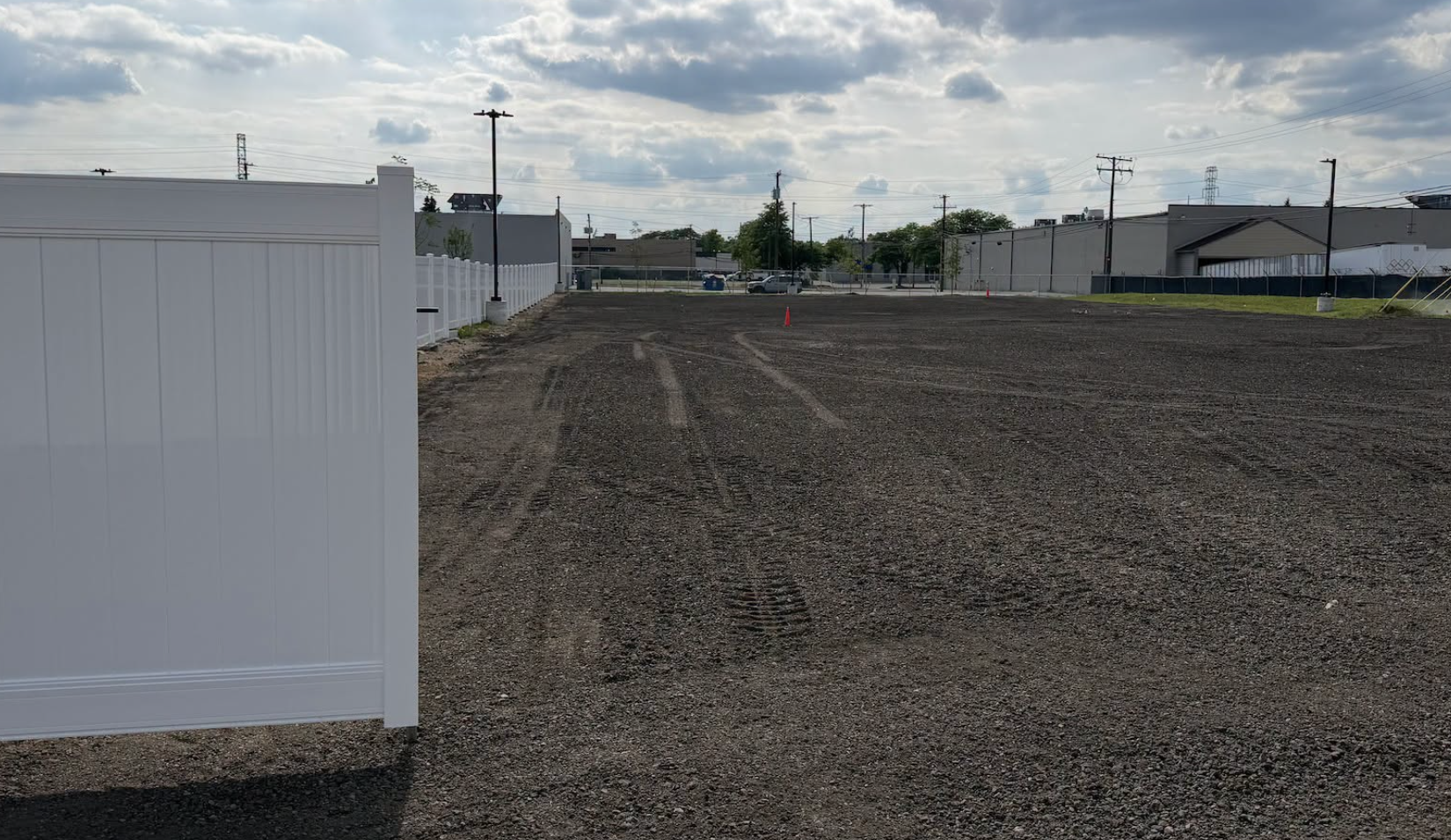 Residential grading and land leveling completed in Chesterfield Township, MI, improving site drainage and usability.