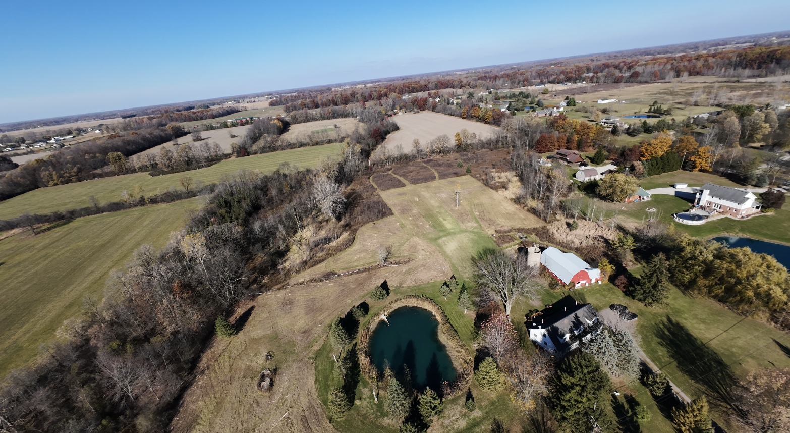 Forestry mulching project completed in Richmond, Michigan.