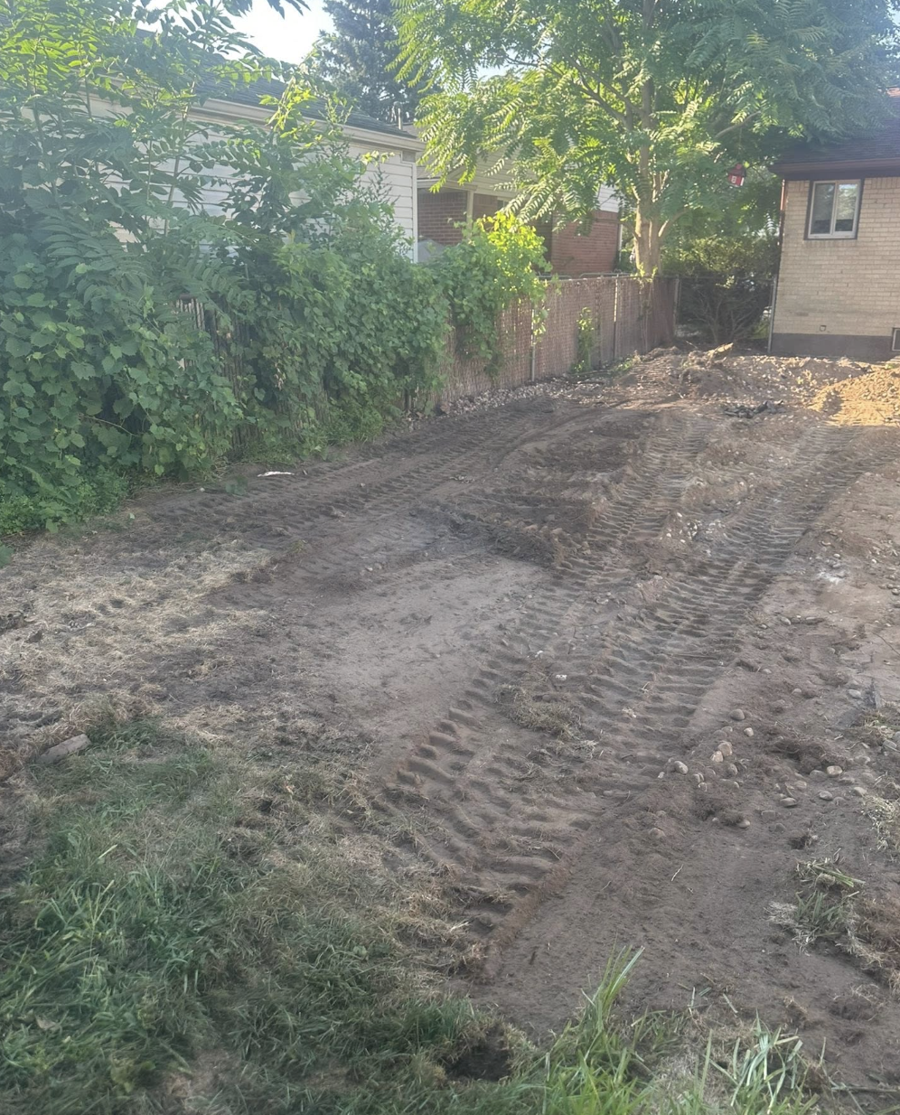 Residential excavation and drainage improvements completed in Yale, MI, improving site conditions and water management.