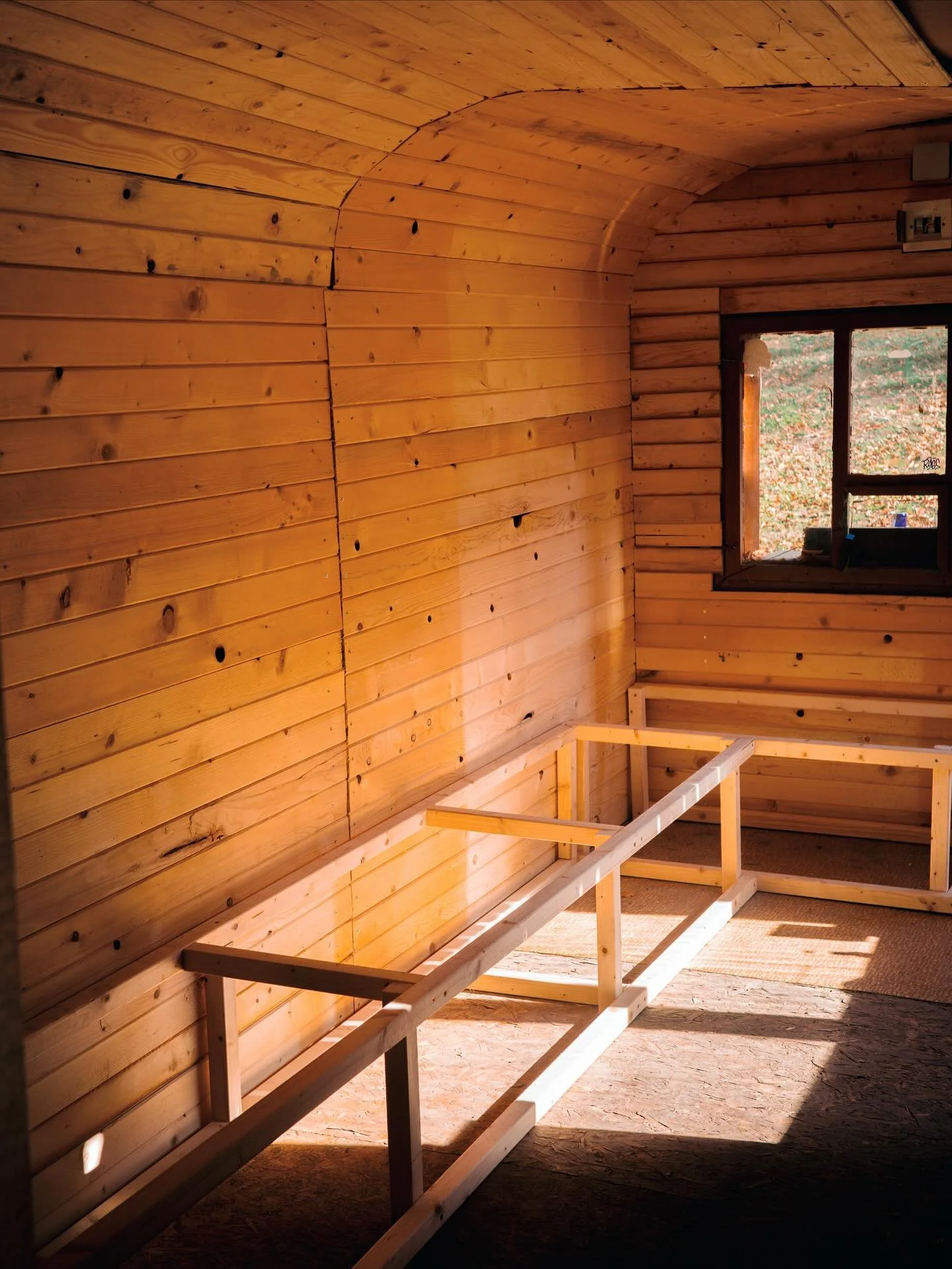 Spent the past few days at the hill working on our tiny cabin 
#diy