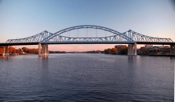 The La Crosse blue bridge is a staple of the area