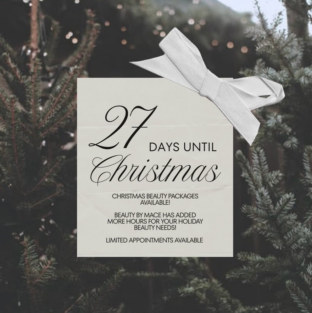 ✨Christmas appointments update! ✨

Christmas is almost here, and December is already super busy! I&rsquo;ve opened up extra appointment times and now will be taking bookings until 8:30pm every night the week before Xmas and week of Christmas. 

I&rsq