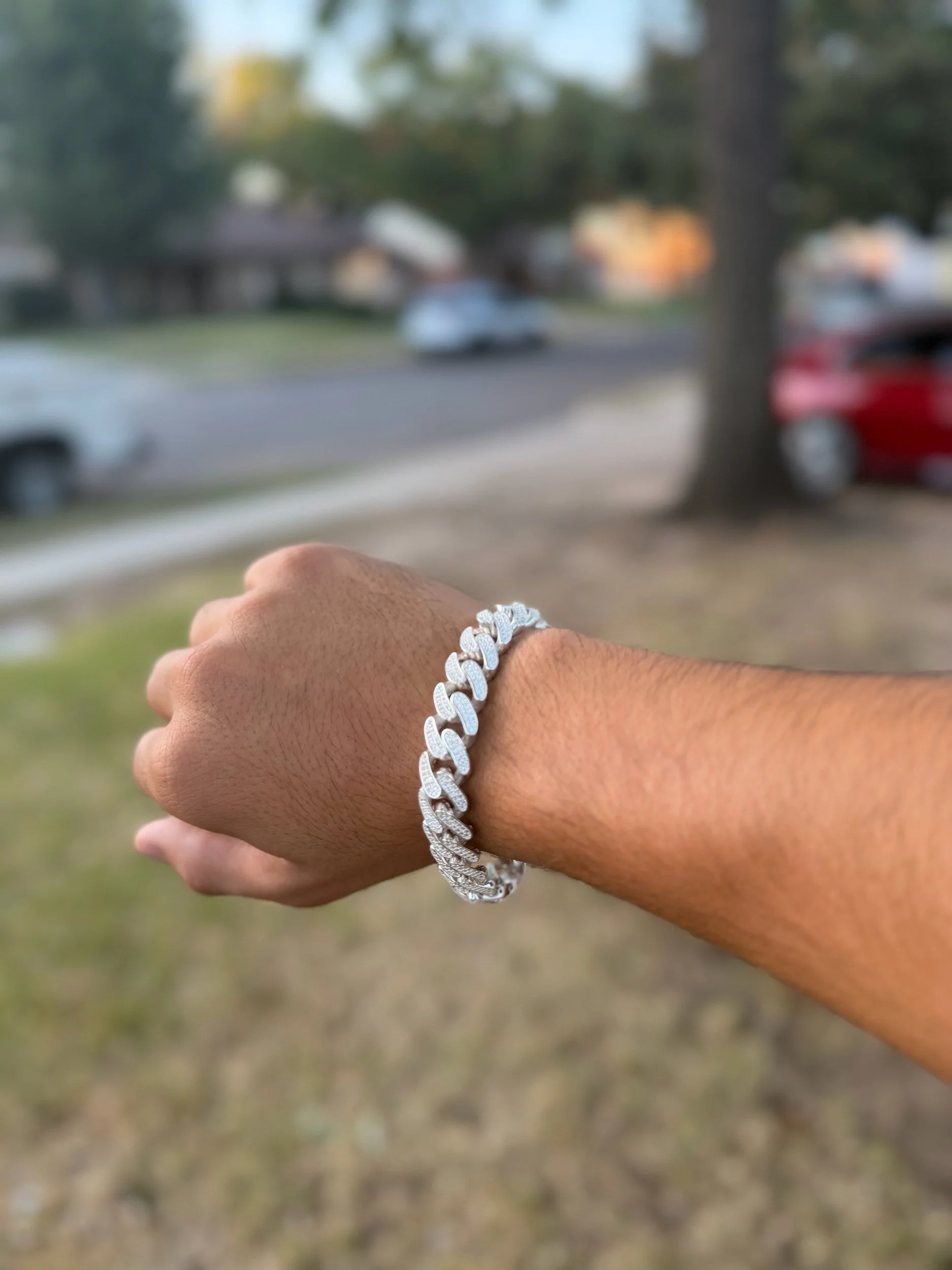 925 silver Monaco bracelet with  CZ stones