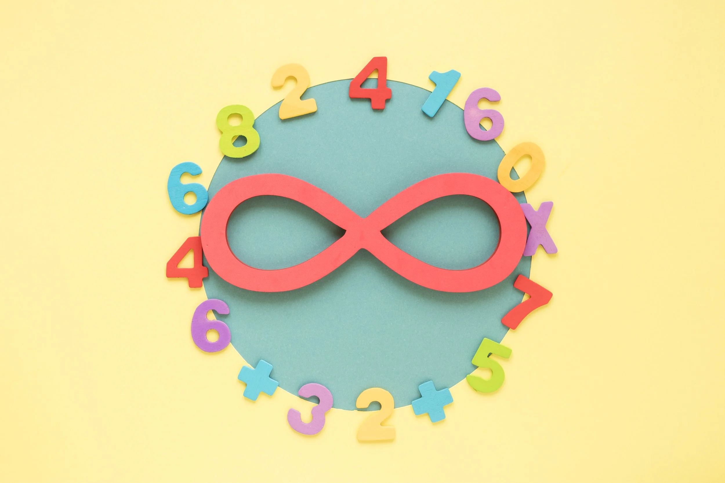 Colorful infinity sign symbolizing neurodiversity, inclusion, and the infinite potential of every mind.
