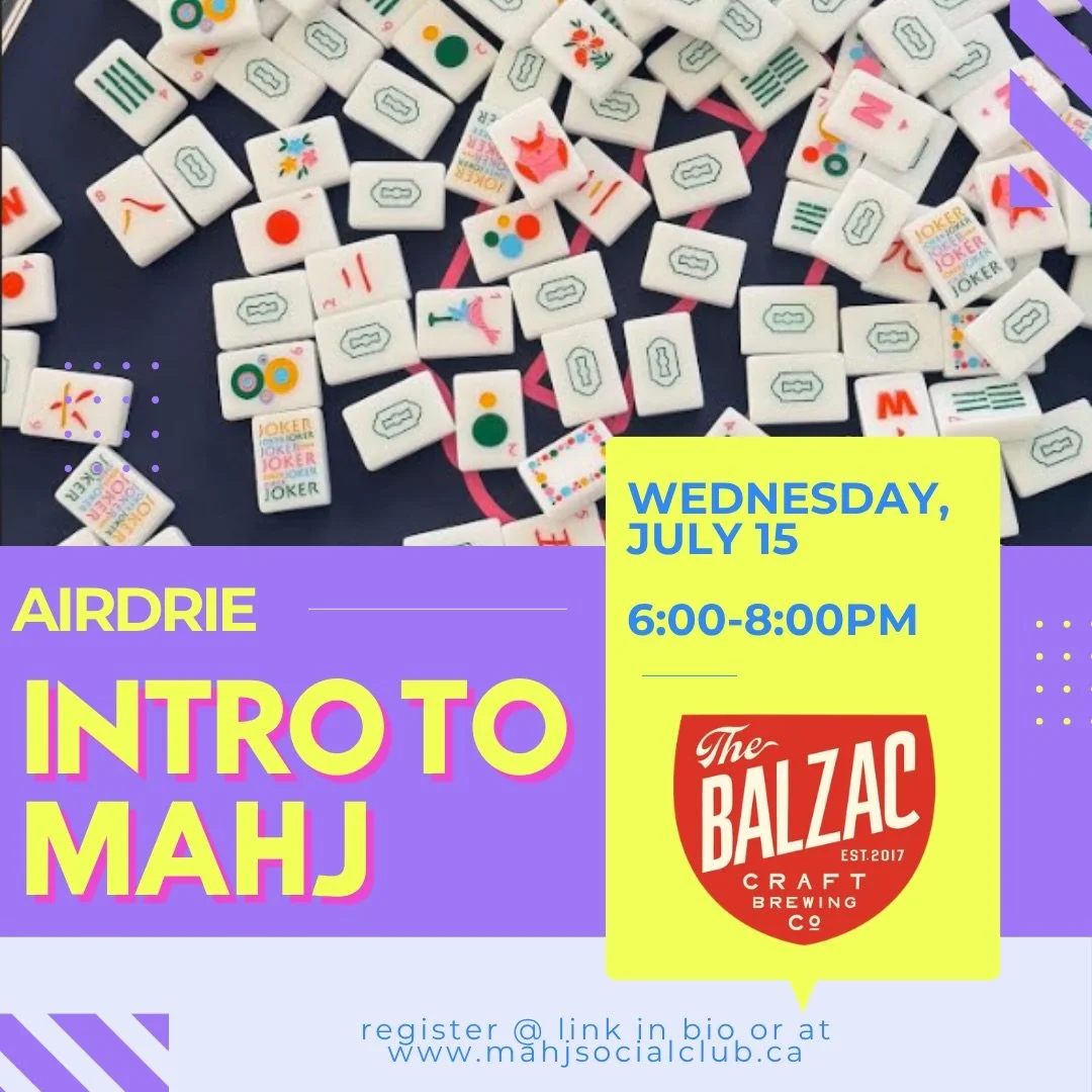 Airdrie, we&rsquo;re bringing Mahjong your way! 🫶🏻🀄️

Join us July 15 at Balzac Craft Brewery for Intro to Mahj: a fun, social evening where you&rsquo;ll learn the basics of American Mahjong, enjoy a complimentary drink, and have a chance to win r