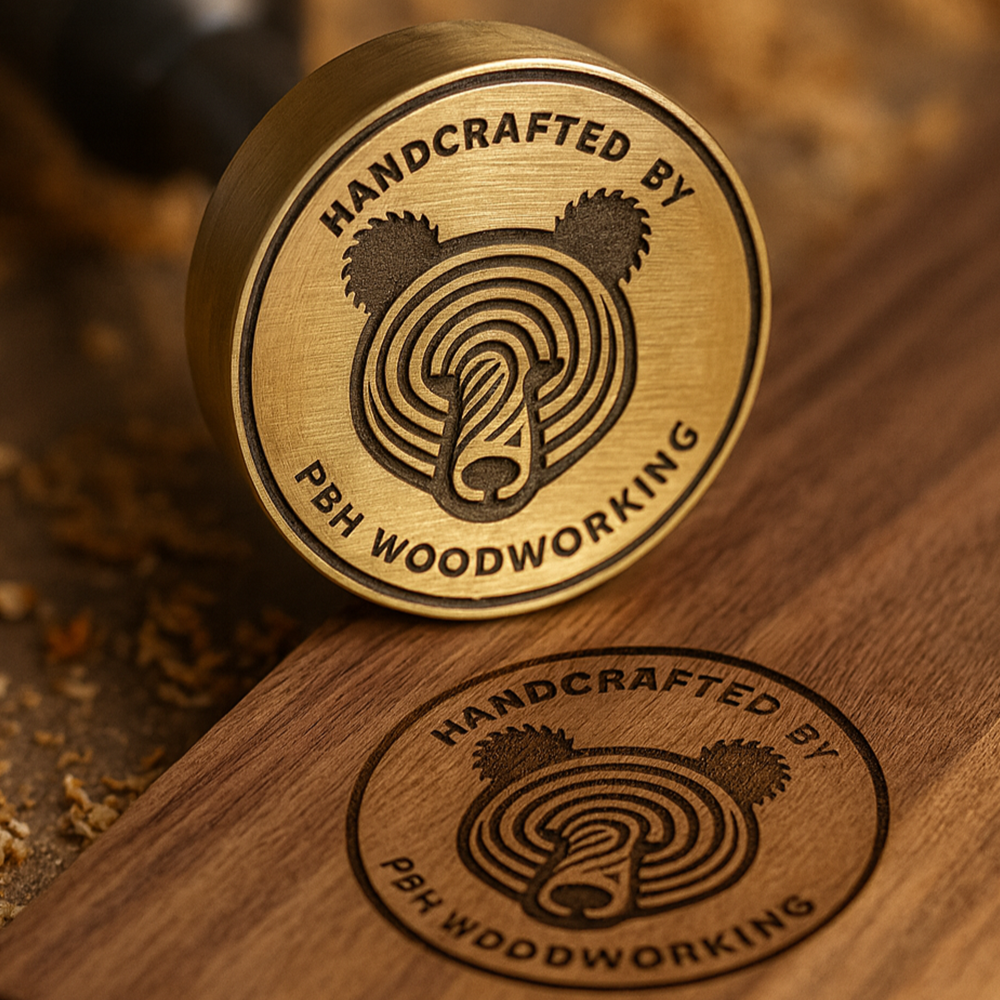 PBH Woodworking Logo and Iron Brand for Custom Handcrafted Wood Projects