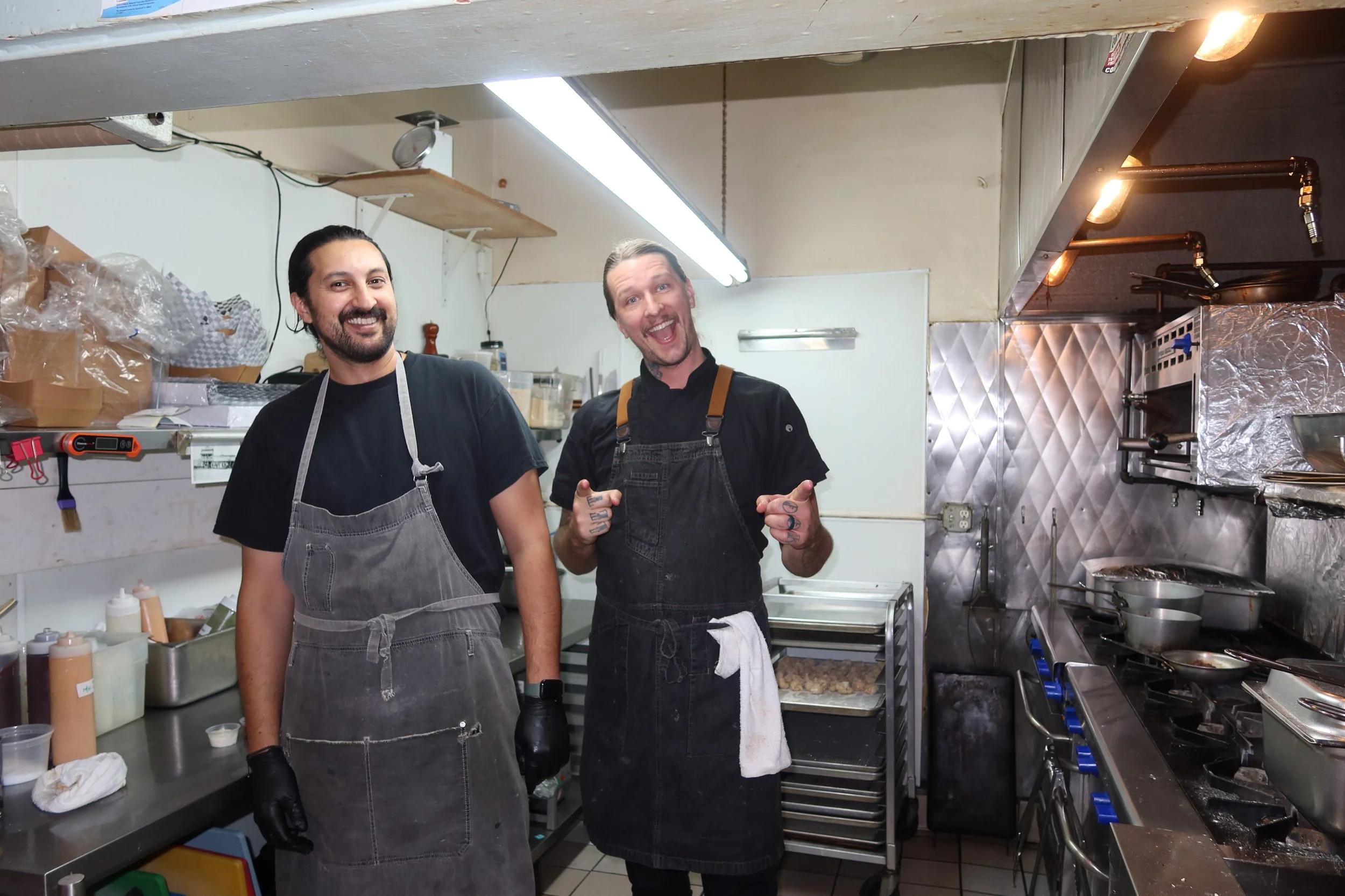 Executive Chef Noban &amp; Chef Jesse in the Kitchen
