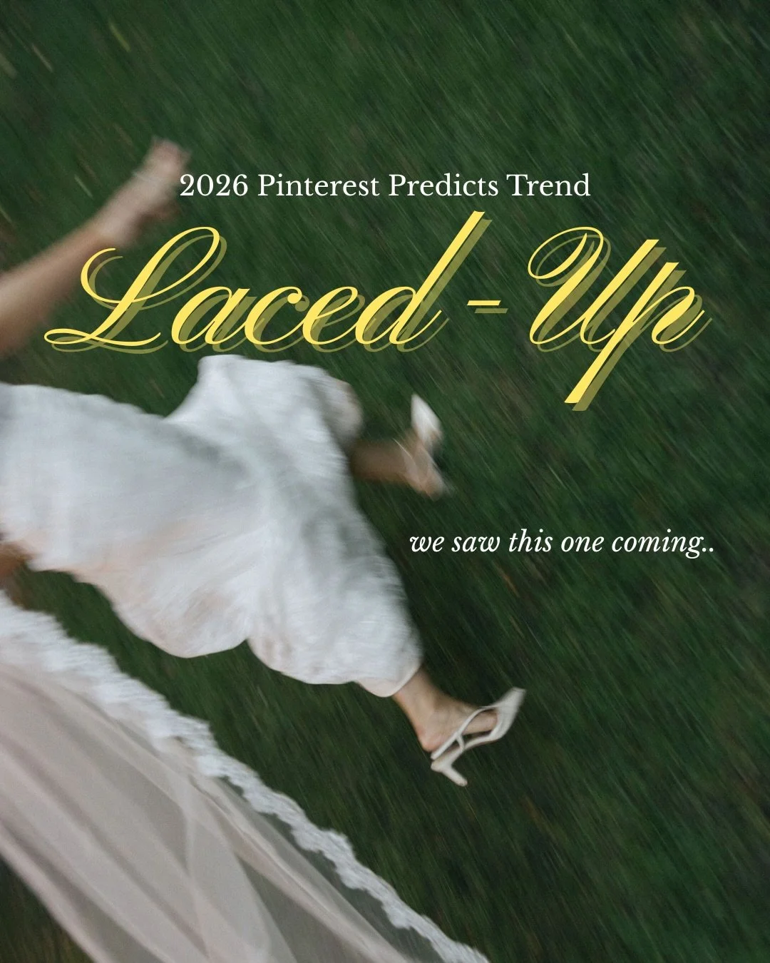 We already predicted lace as one of the biggest bridal trends for 2026&hellip; and now @pinterest analytics agree✨

But it is not just about the dress anymore. Laced Up is spilling into every corner of the wedding:

✨ Sheer lace gloves and dramatic v