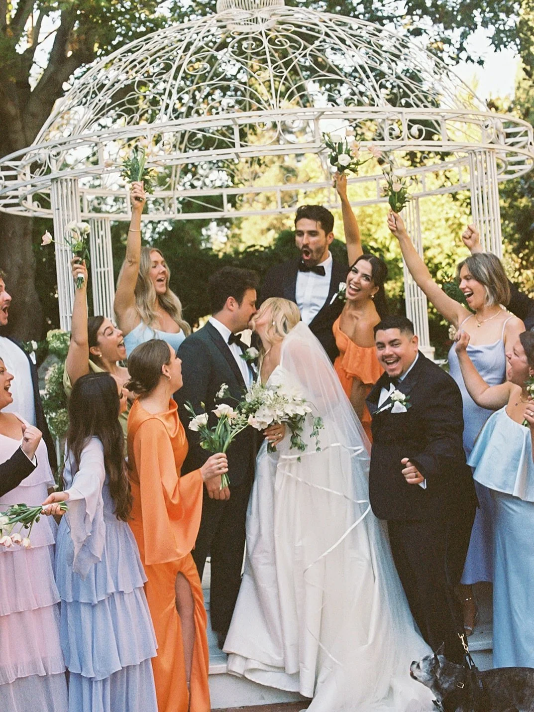 Love on film 🎥 

Planning @tdahlgrenevents
Photo @sharonko_photo
Venue &amp; Catering @1880union
Florals @artesiacreative
Beauty @fairytalehairandmakeup
DJ @epicentertainmentinc
Transportation @goldenroostersb 

#summerwedding #weddingvenue #colorfu