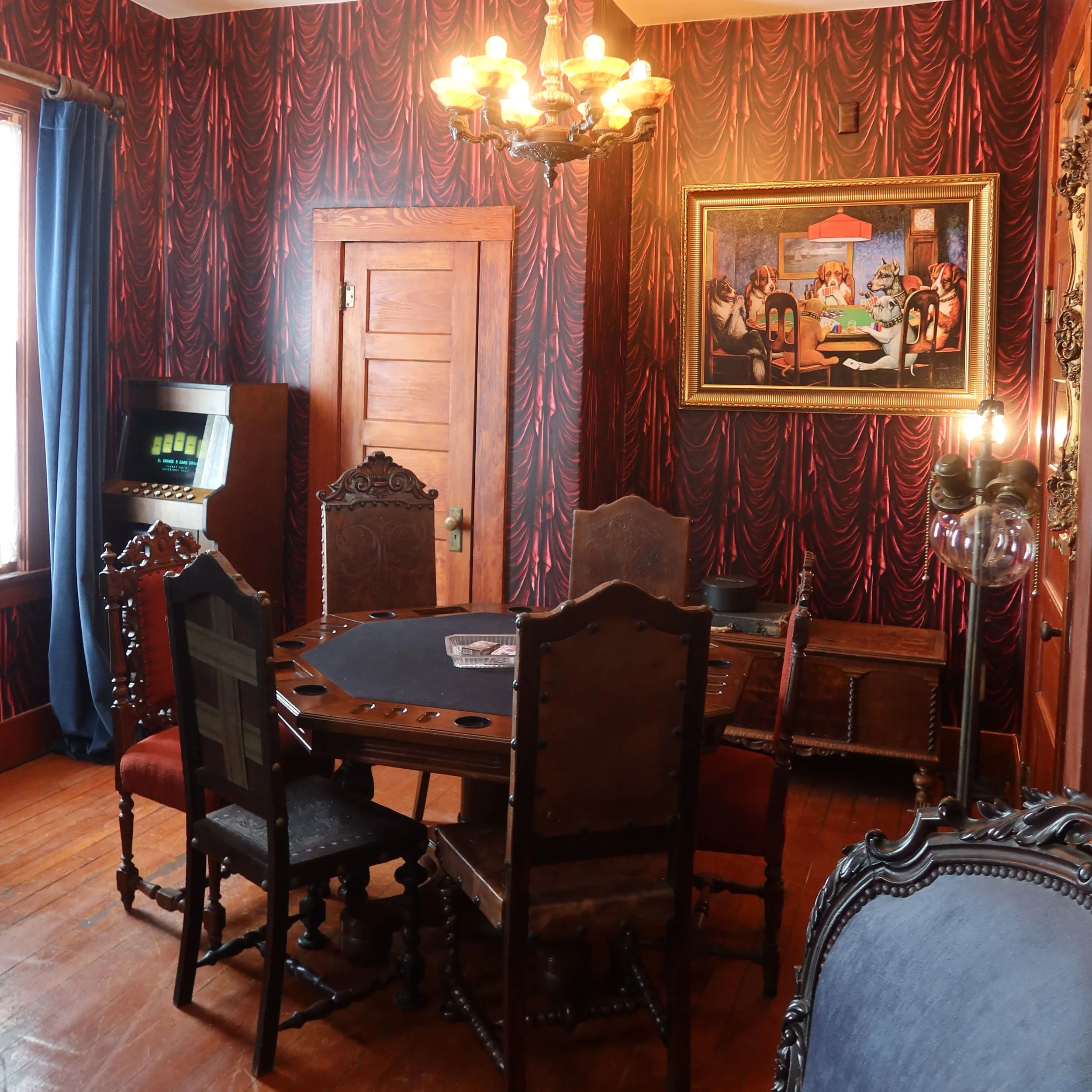 Poker lounge at 1880 Union Hotel.