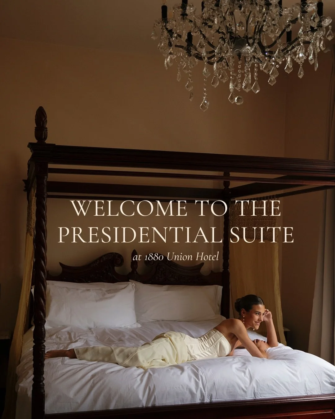 Three rooms, four balconies, a copper soaking tub, and a chandelier worth waking up under. The Presidential Suite is open for summer stays, and every night comes with two drink tickets to the saloon downstairs. Link in bio.

Hotel: @1880union 
Photog