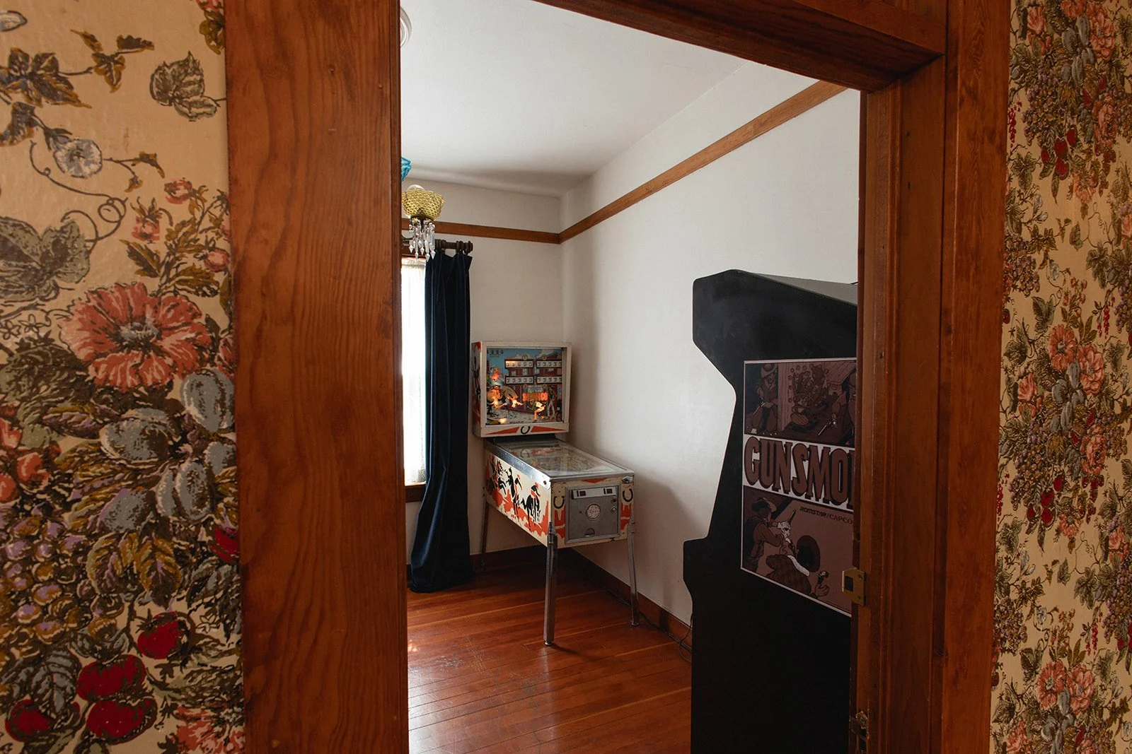 Game room at 1880 Union Hotel vintage games like pinball