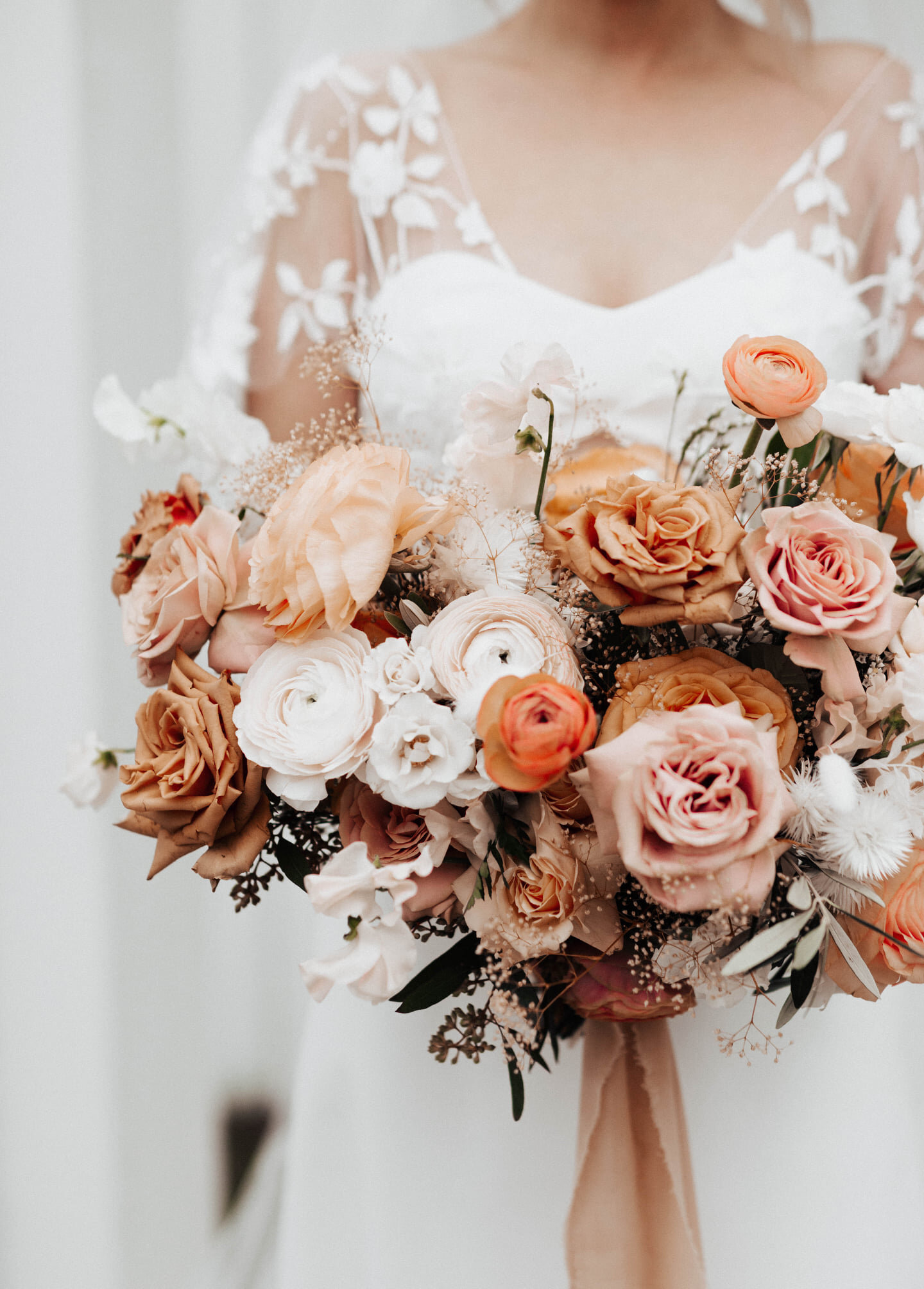 Cozy Rust + Terracotta Winter Wedding