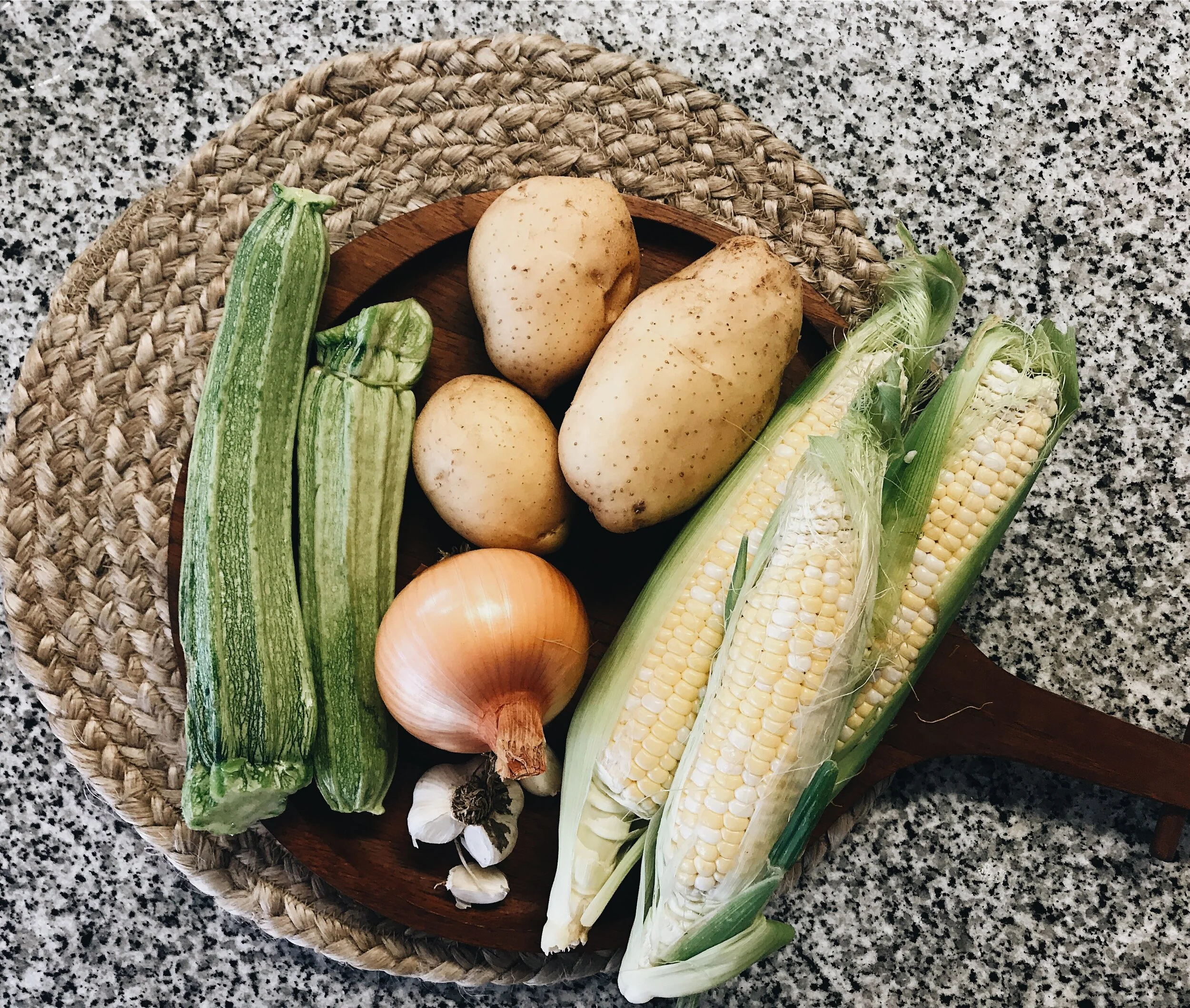 Summer Fresh Corn + Zucchini Chowder