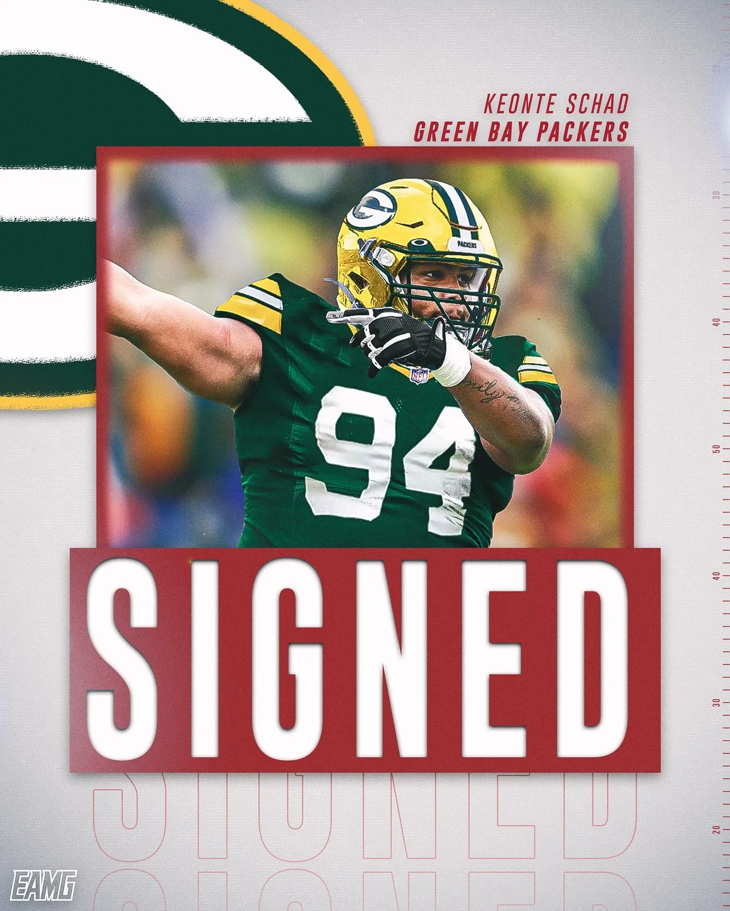 Breaking News: @uflroughnecks defensive tackle, Keonte Schad, has signed with the @packers 🚨

Tune in on Saturday at 12pm CST to see @keonteschad in his NFL debut against the @ravens 

#NFL #NFLupdates #NFLnews
