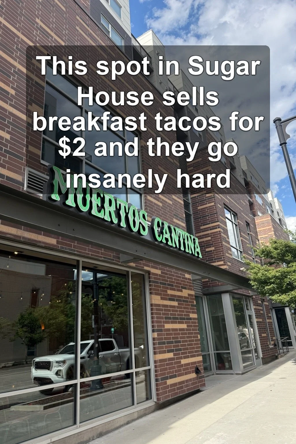 I walked into this little spot in Sugar House expecting nothing special. Then I saw the menu. $2 breakfast tacos. TWO DOLLARS.

I ordered four &mdash; asada, chorizo, bacon, and egg &amp; cheese on flour tortillas. Every single one hit different. The
