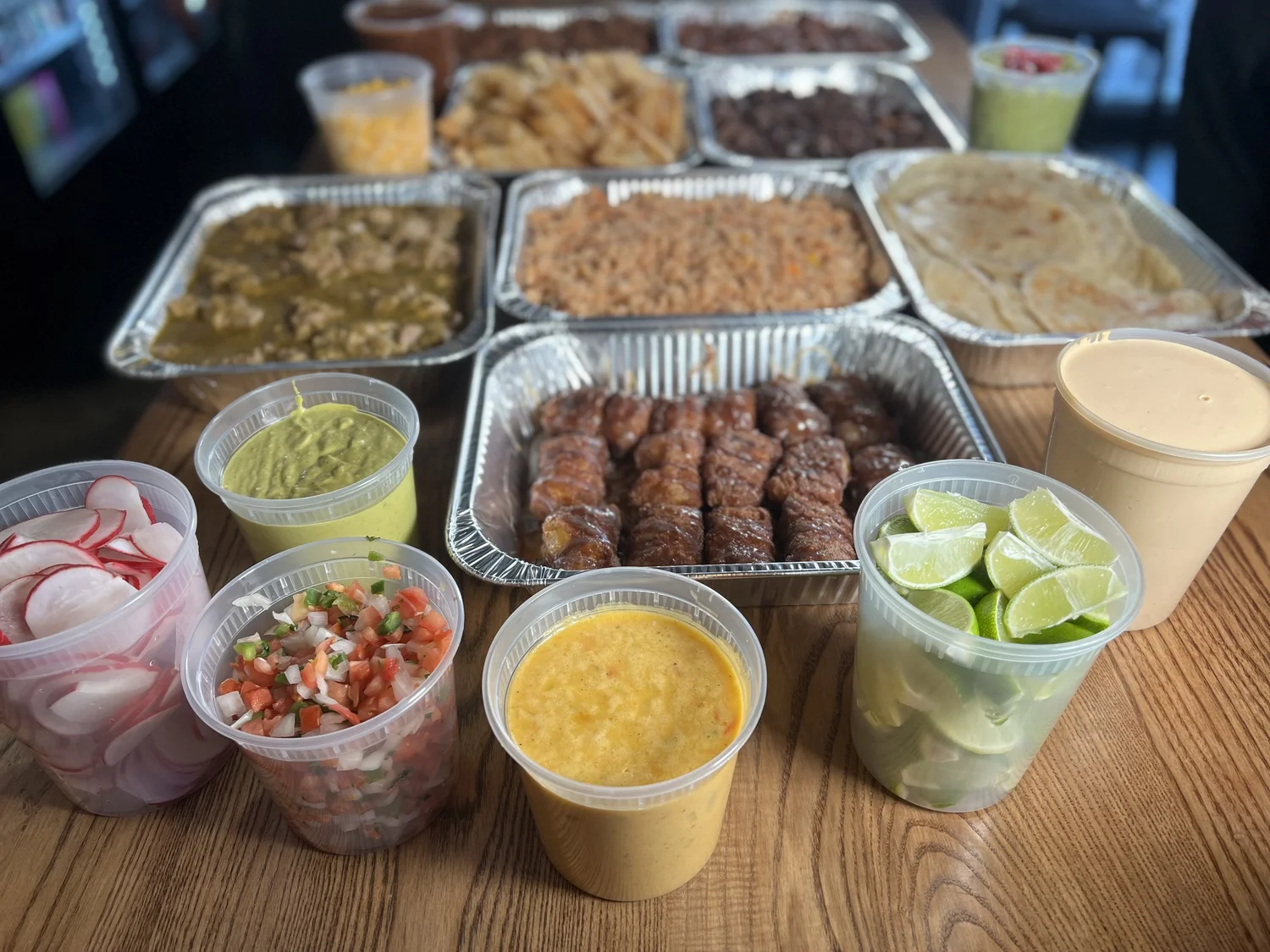 Muertos Cantina catering spread