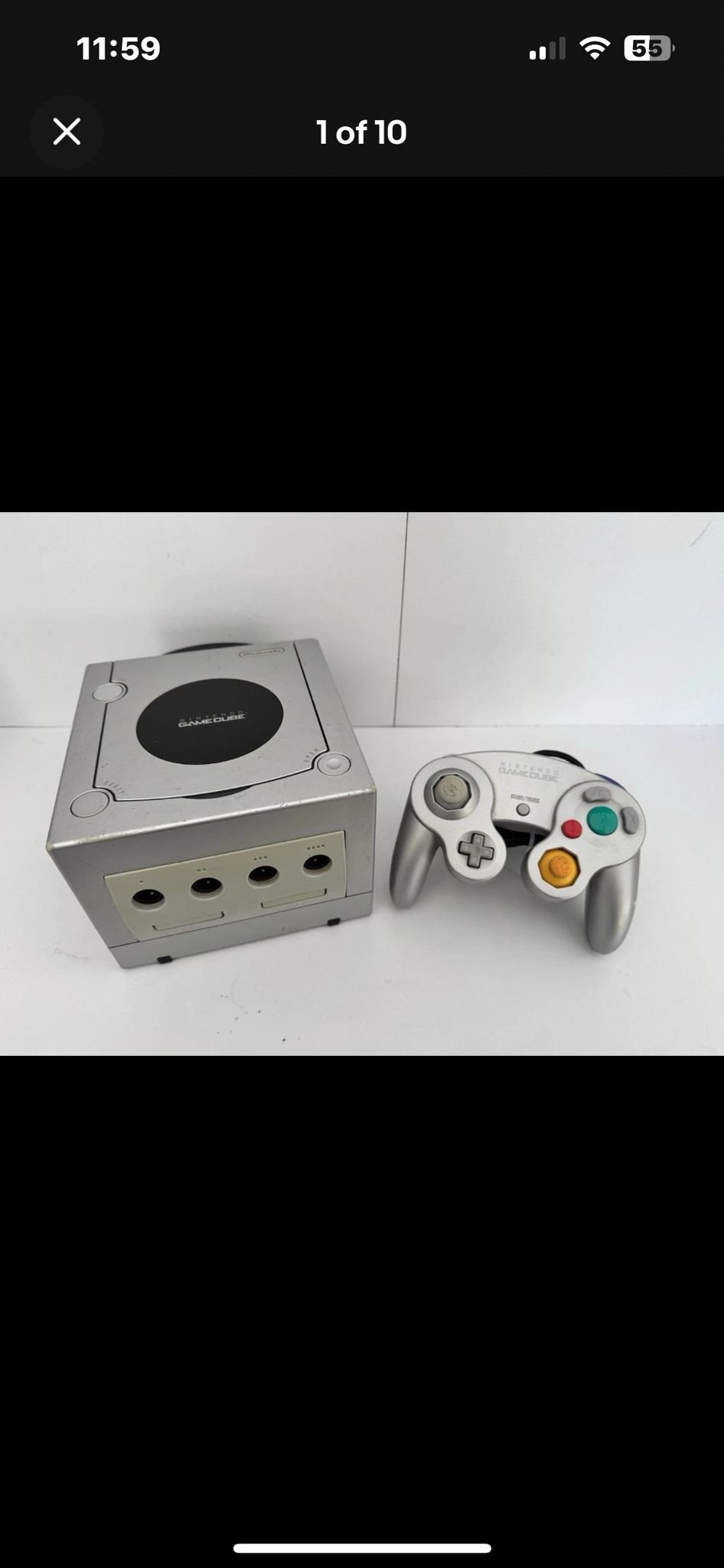 silver nintendo gamecube bundle