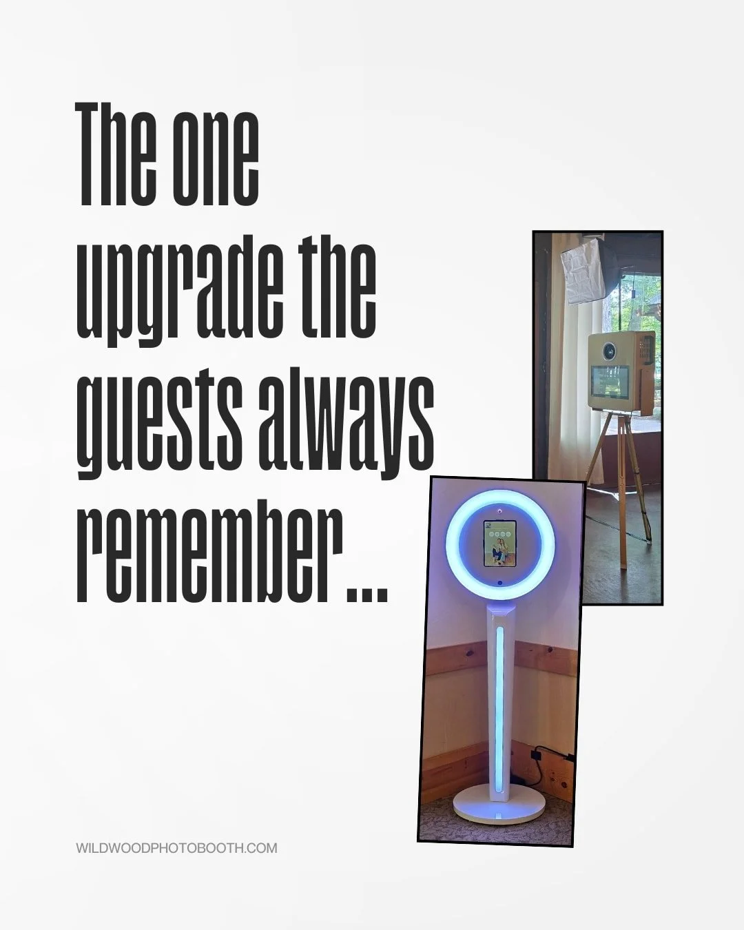 You&rsquo;ve planned the big stuff. Let us handle the fun. Your guests will talk about this long after the party ends.

#WeddingExperience #GuestFaves #PhotoBoothFun