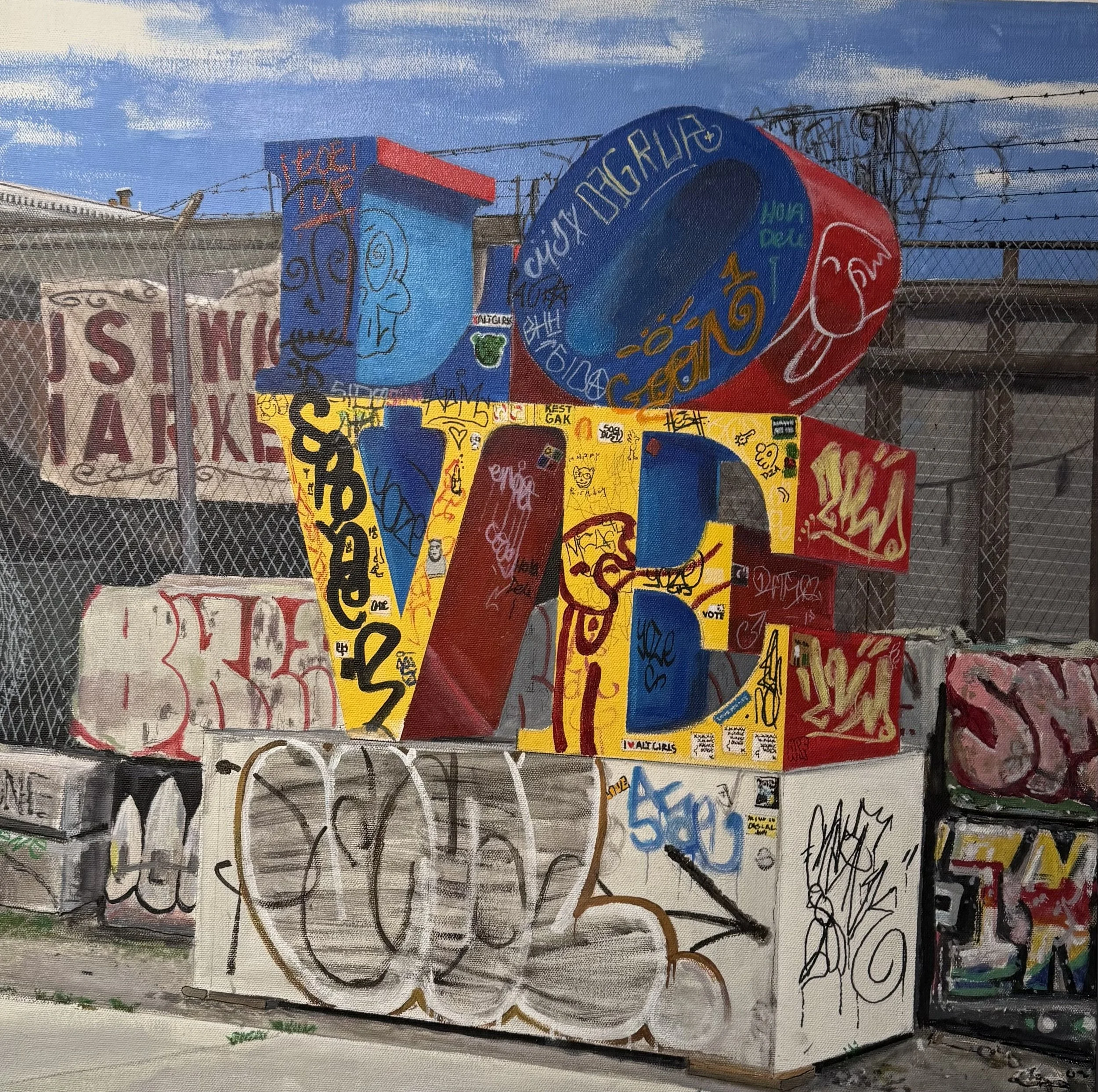 DLove "Love Sign Bushwick & Wycoff Ave"