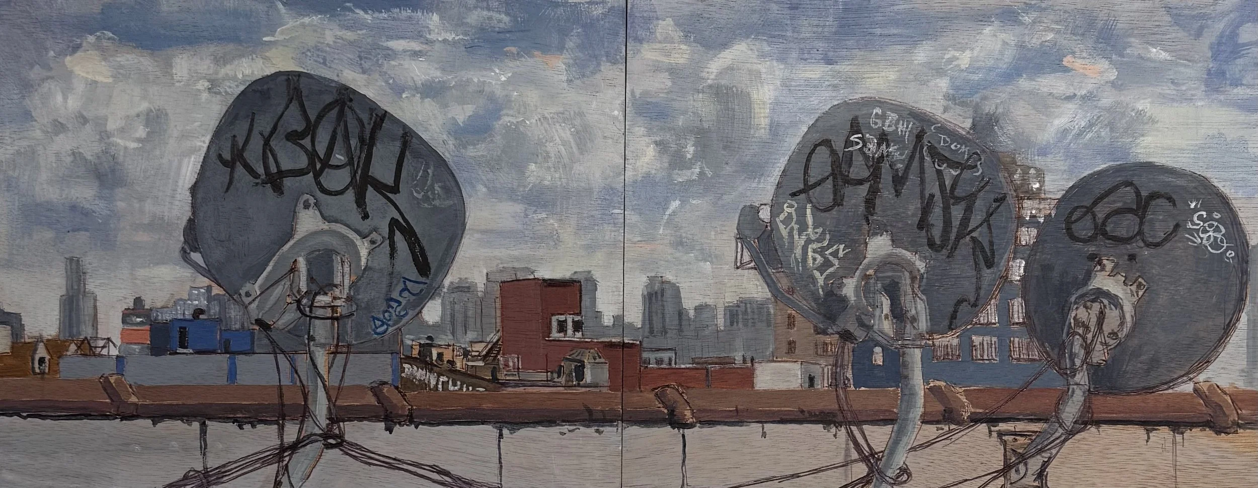 DLove "Diptych S. 4th Bedford Rooftop"