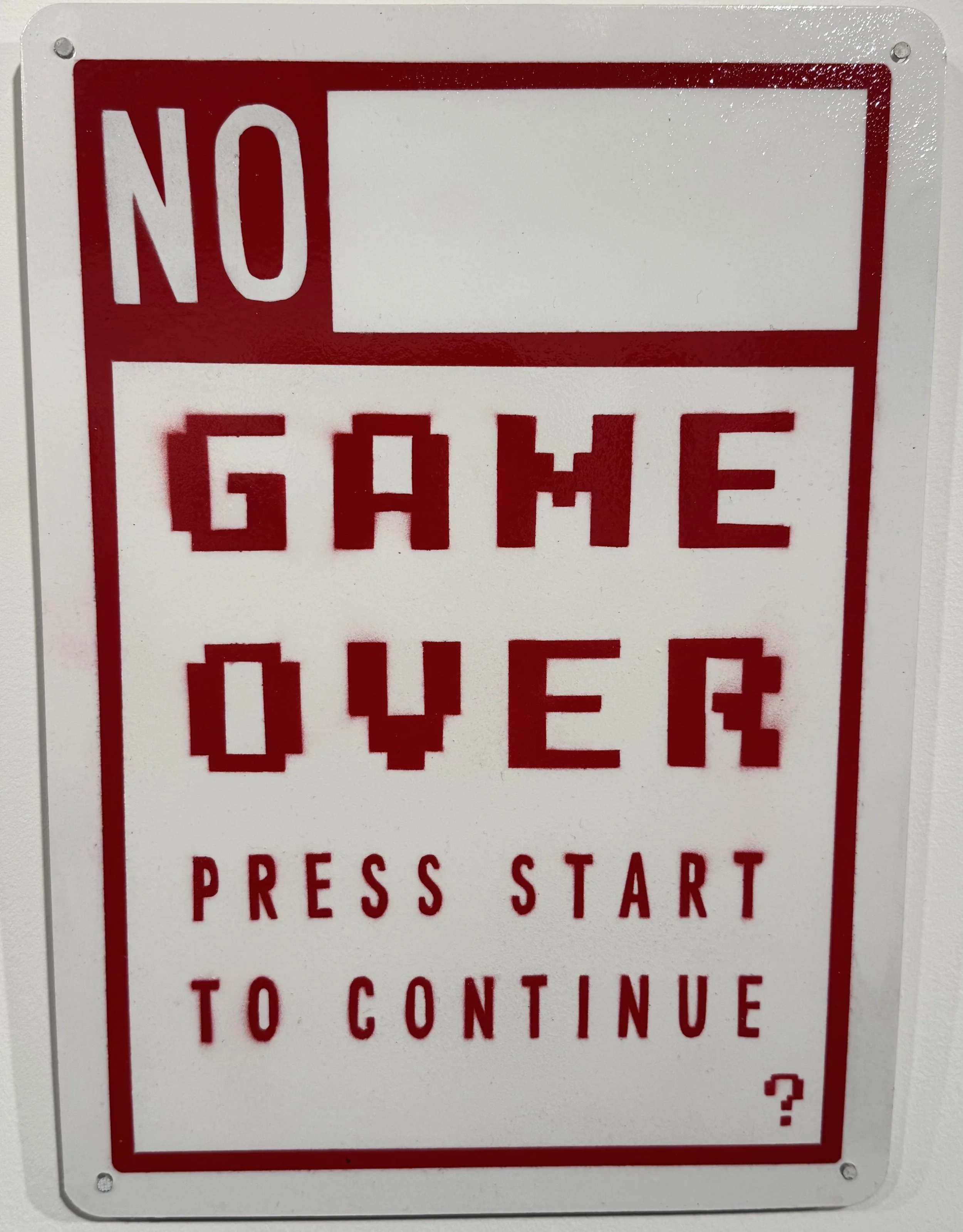 QUESTIONMARKS "NO GAME OVER'