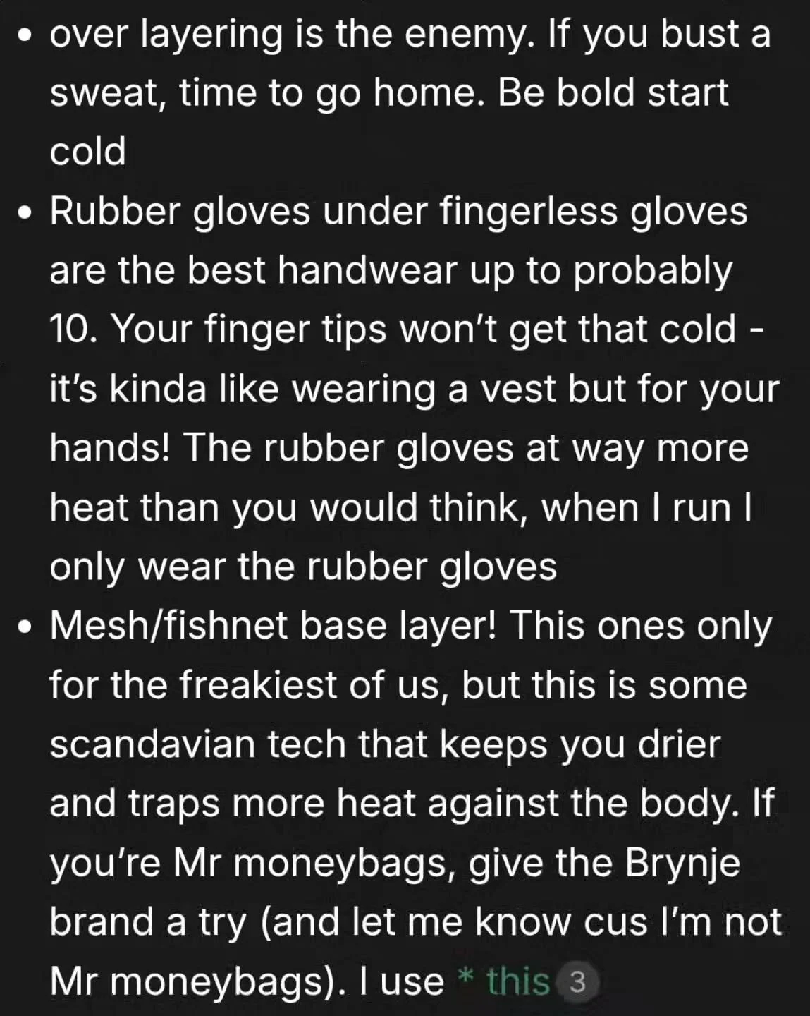 We are huddled tight under the cutbank, impatiently awaiting warmer weather, and we're discussing every possible way to keep warm out there. Suggestions thus far include pantyhose, fishnets, baby oil, and other party fouls. Join us and find more unco