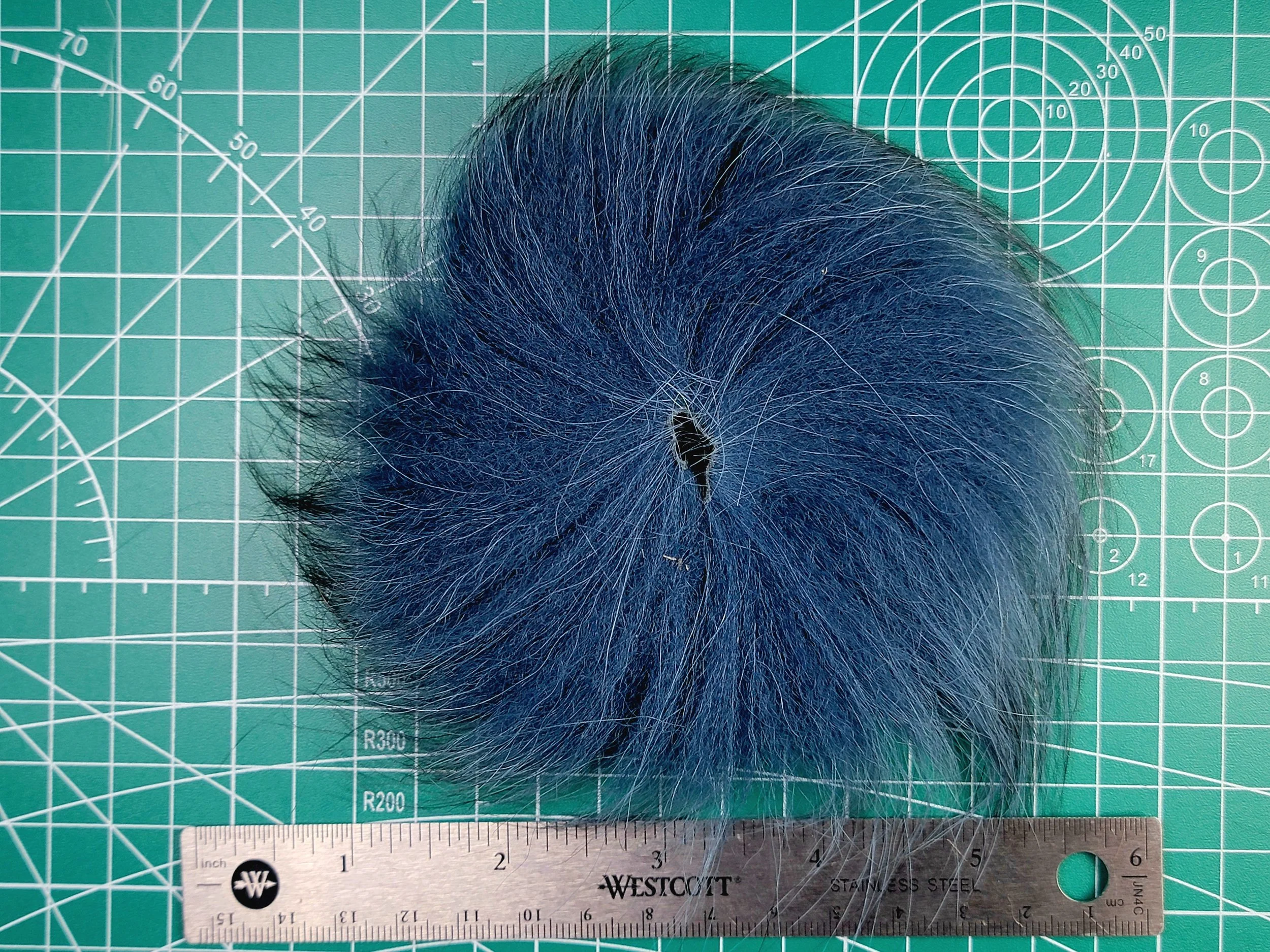 Arctic Fox Tail - Navy Blue