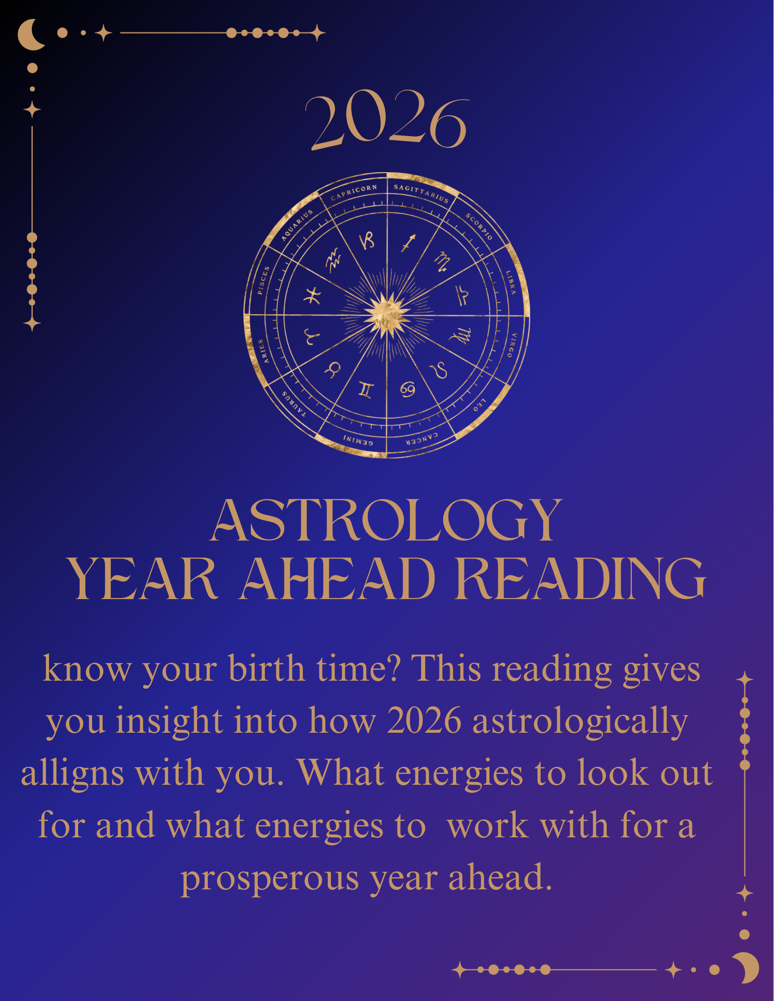 New Year / Year ahead ASTROLOGY