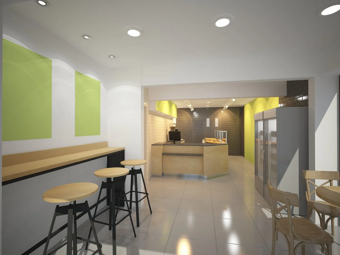 Gym complex grab and go lobby area