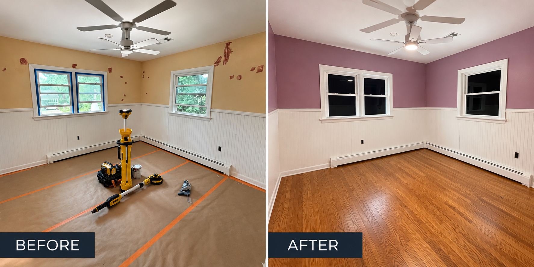 Don’t overlook the power of architectural details. Wainscoting, crown molding, and decorative wood trim add depth, texture, and character to any space. Pair these with complementary paint colors to create a polished, timeless look.