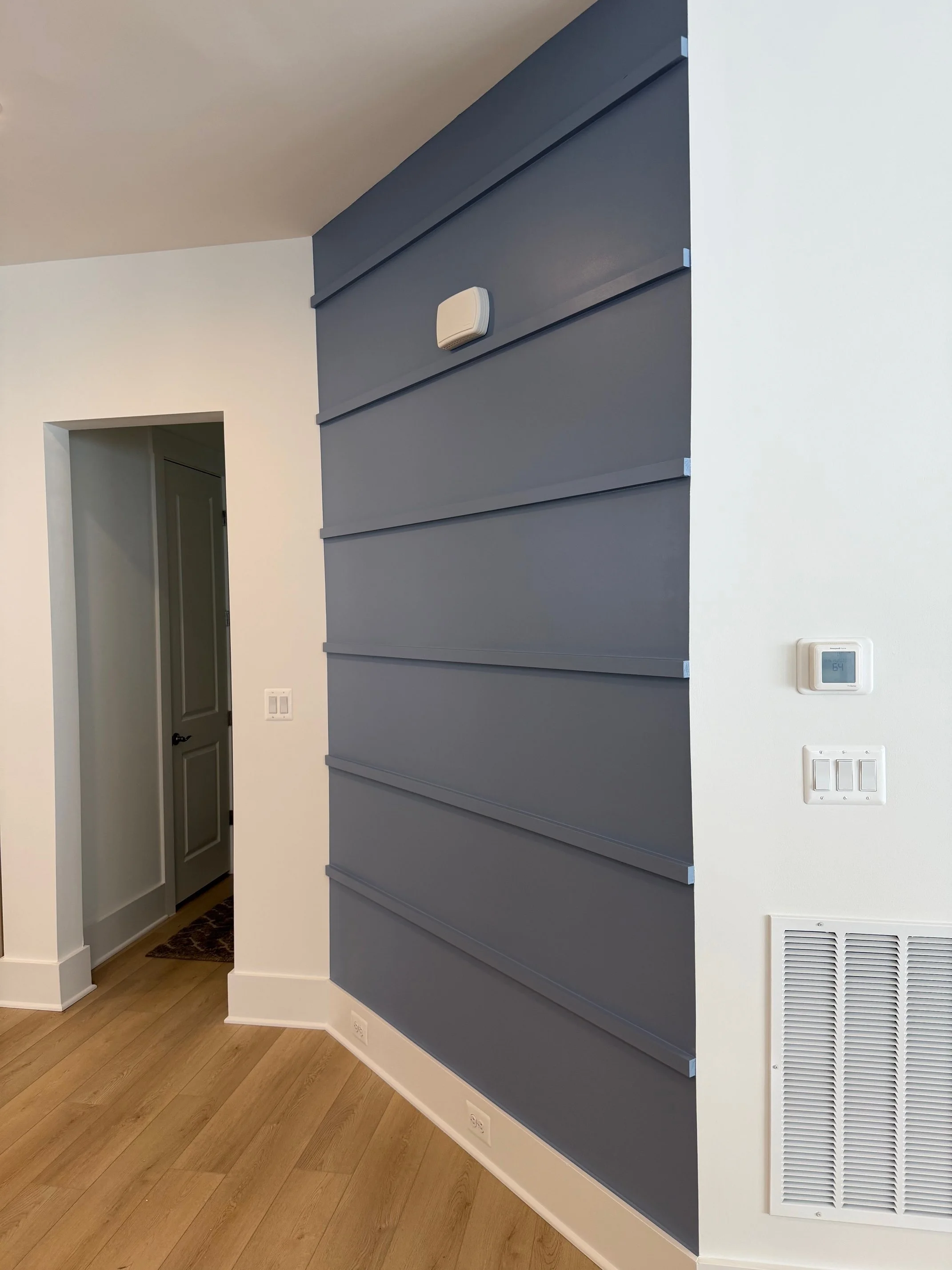 Living room accent wall