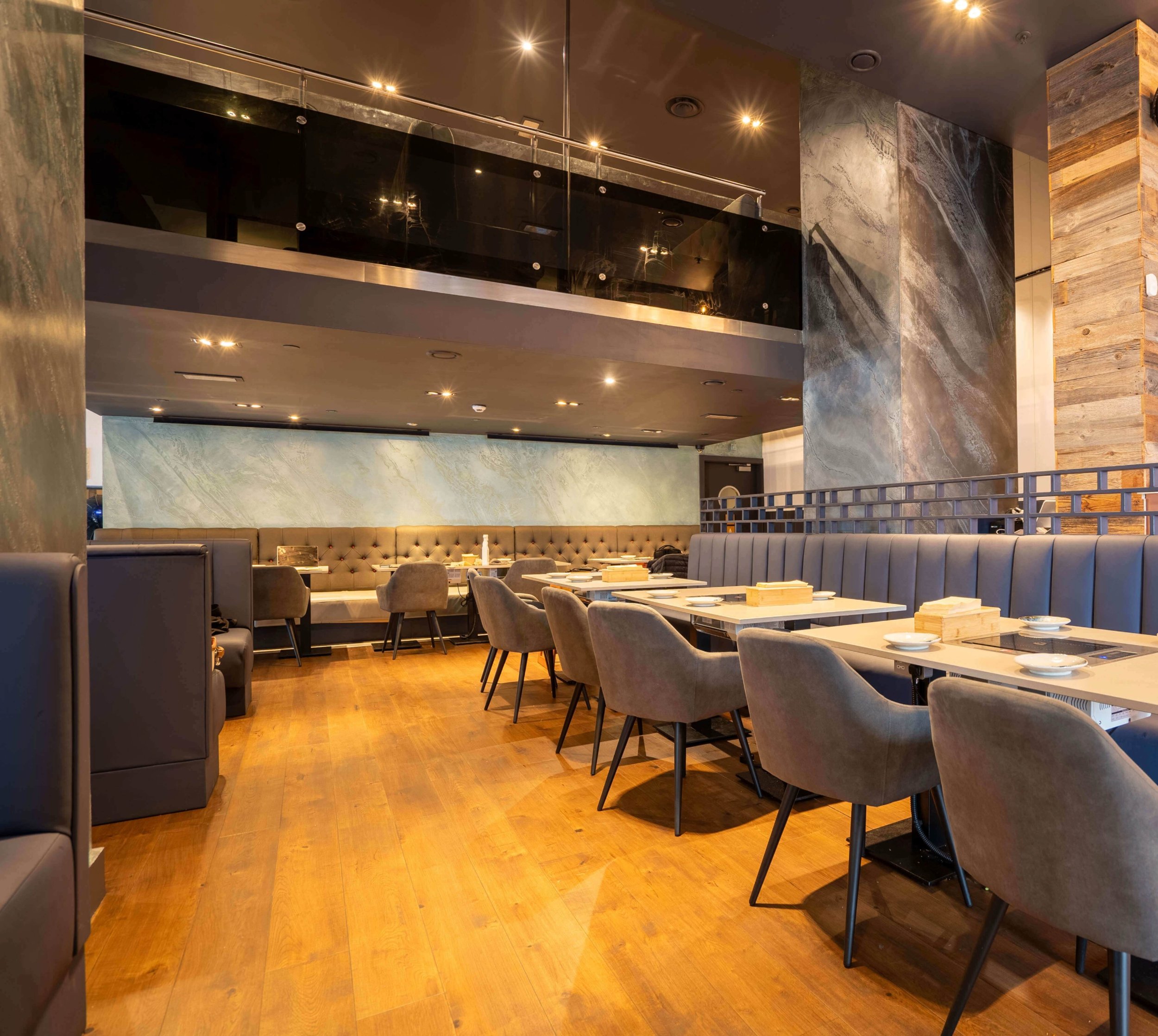 Private dining and group dining at NURI Korean BBQ Canary Wharf