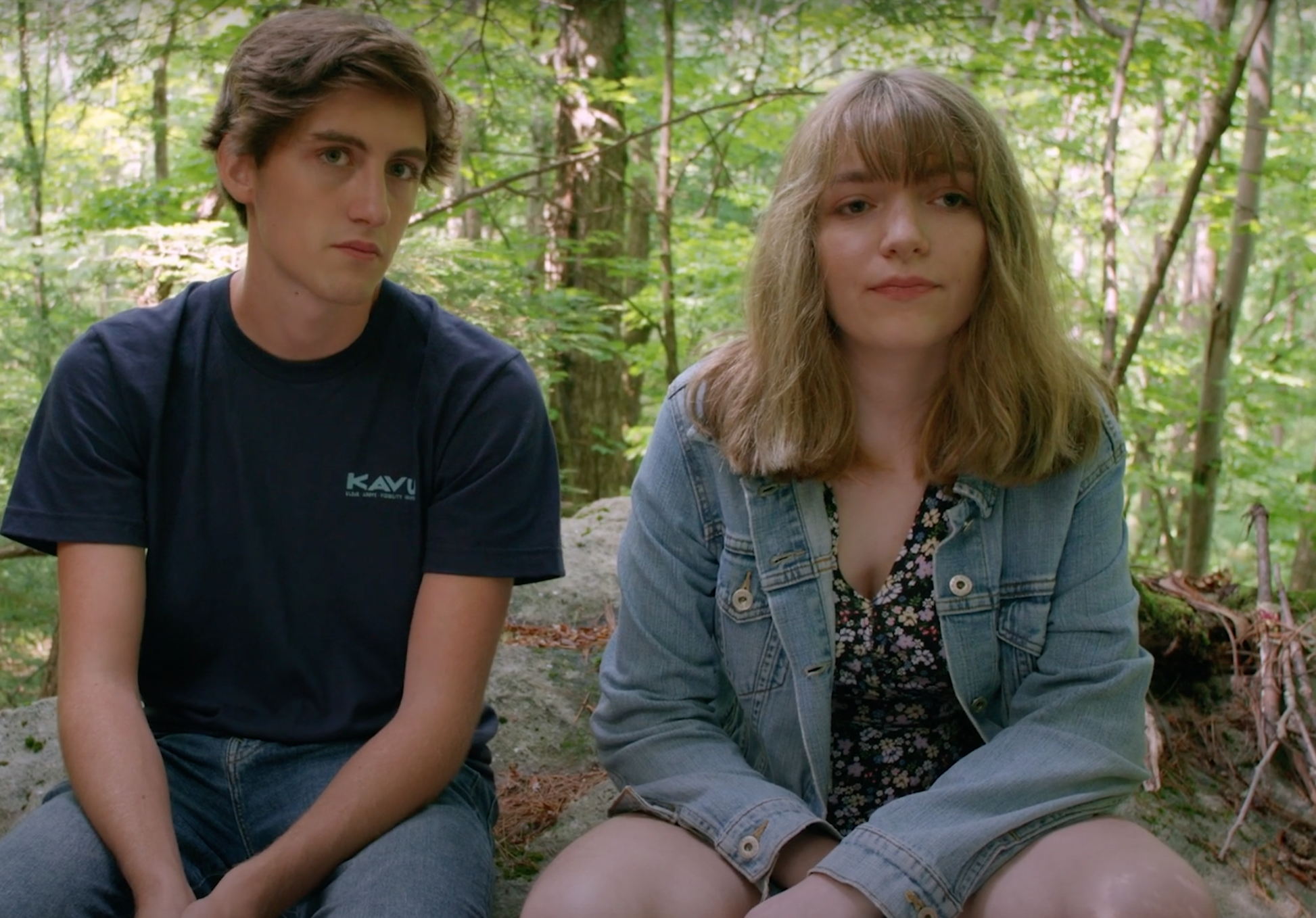 Cousins, Tucker Poux & Trudy Poux, in film, "I'm Okay"