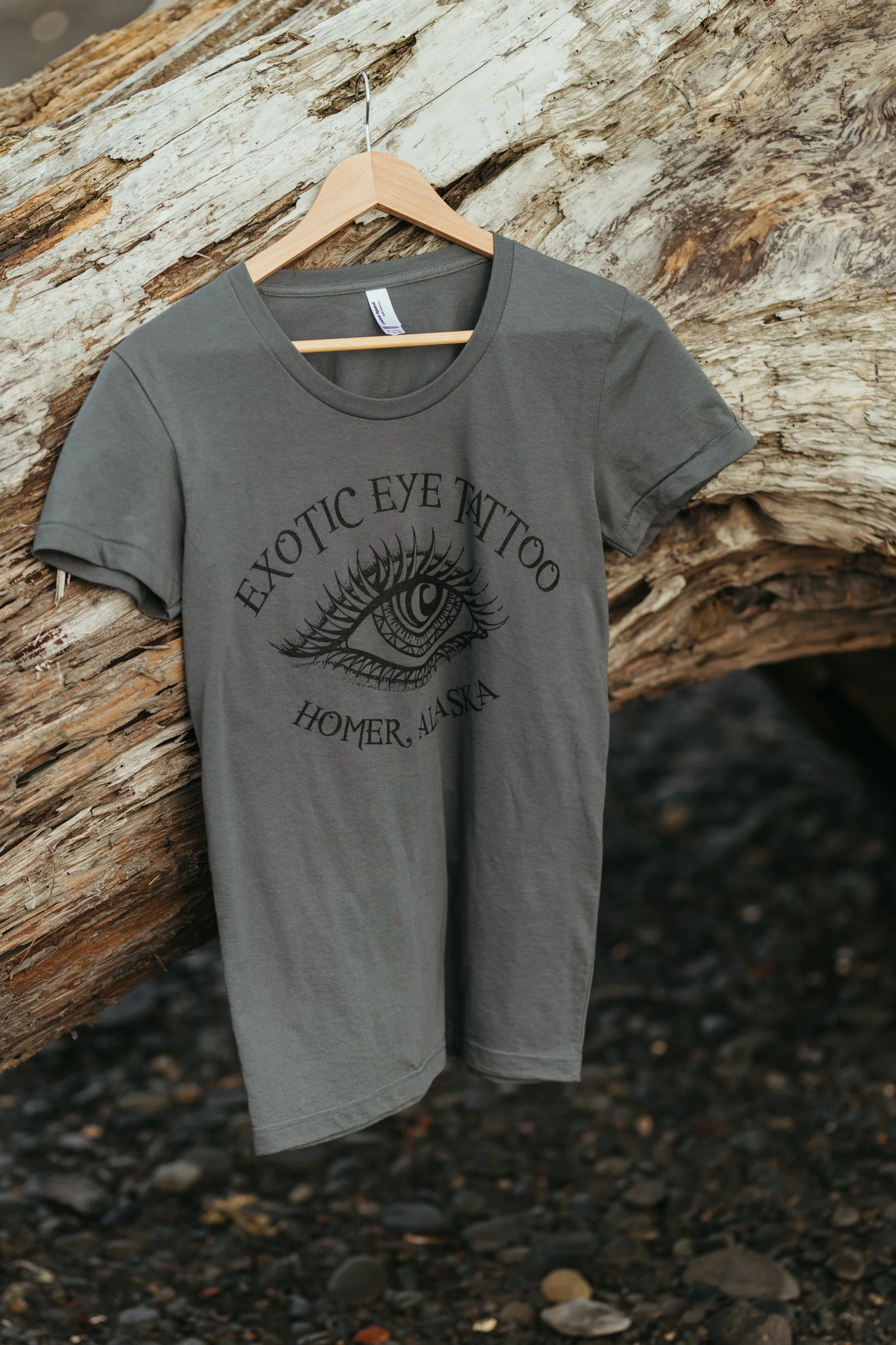 Elemental Fitted Tee – Grey (Boat Neck)