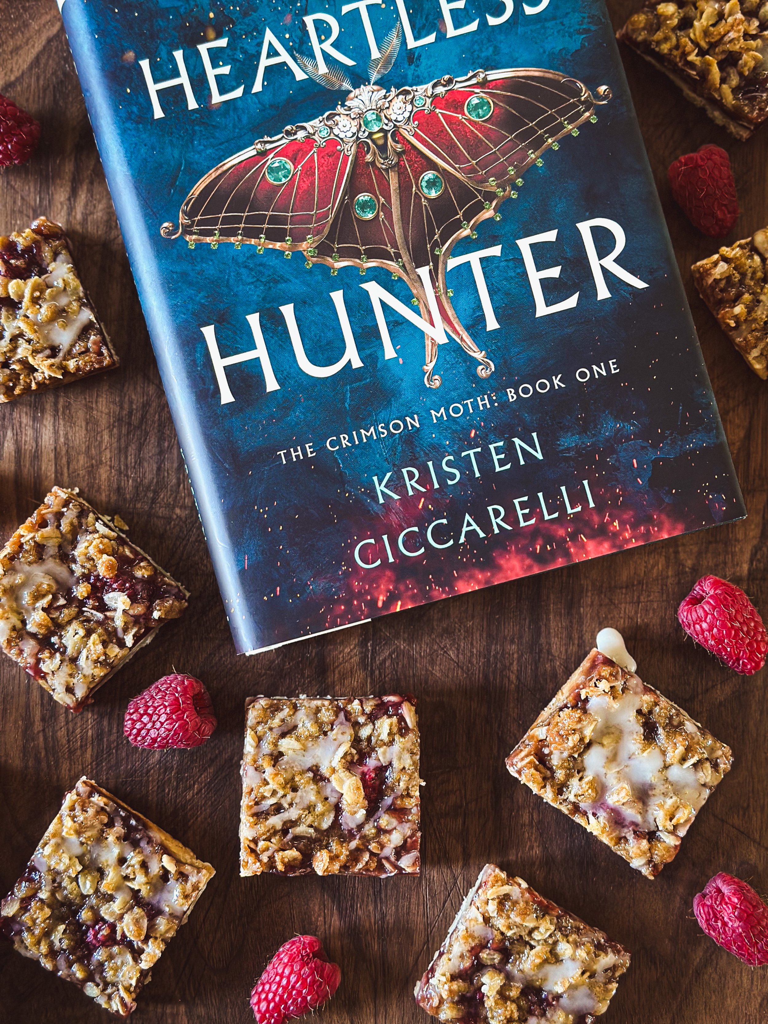 Heartless Hunter | Raspberry Streusel Bars