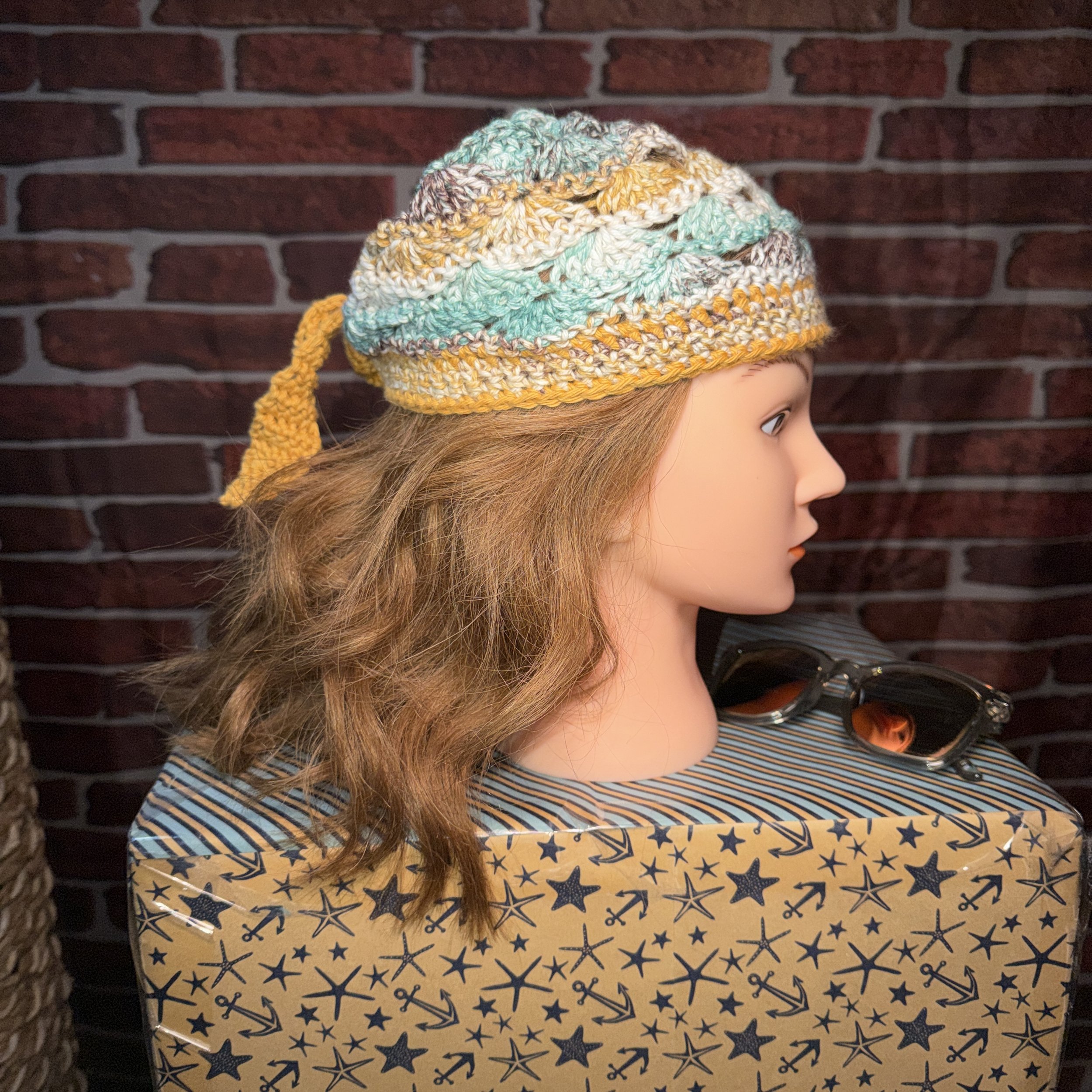 Trail Dust Crown Tie — Crochet Pattern (Instant Download PDF)