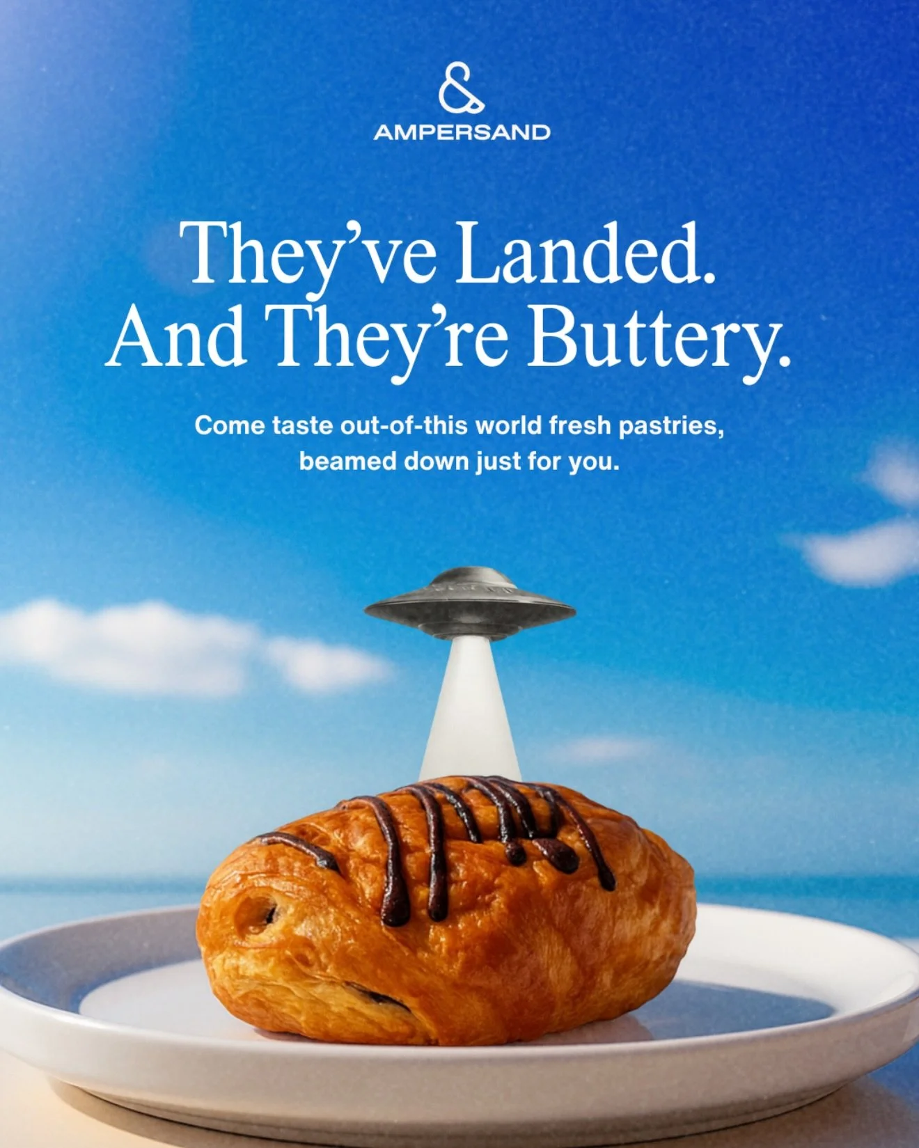 Good taste has officially touched down.
Our pastries are fresh, crispy, and beamed in to upgrade your morning routine. 

-
 #AmpersandFW  #FortWorthCoffee  #FortWorthBrunch  #FortWorthEats  #DFWFoodie  DFWBrunch  CoffeeAndBrunch  FWEats  FortWorthCaf