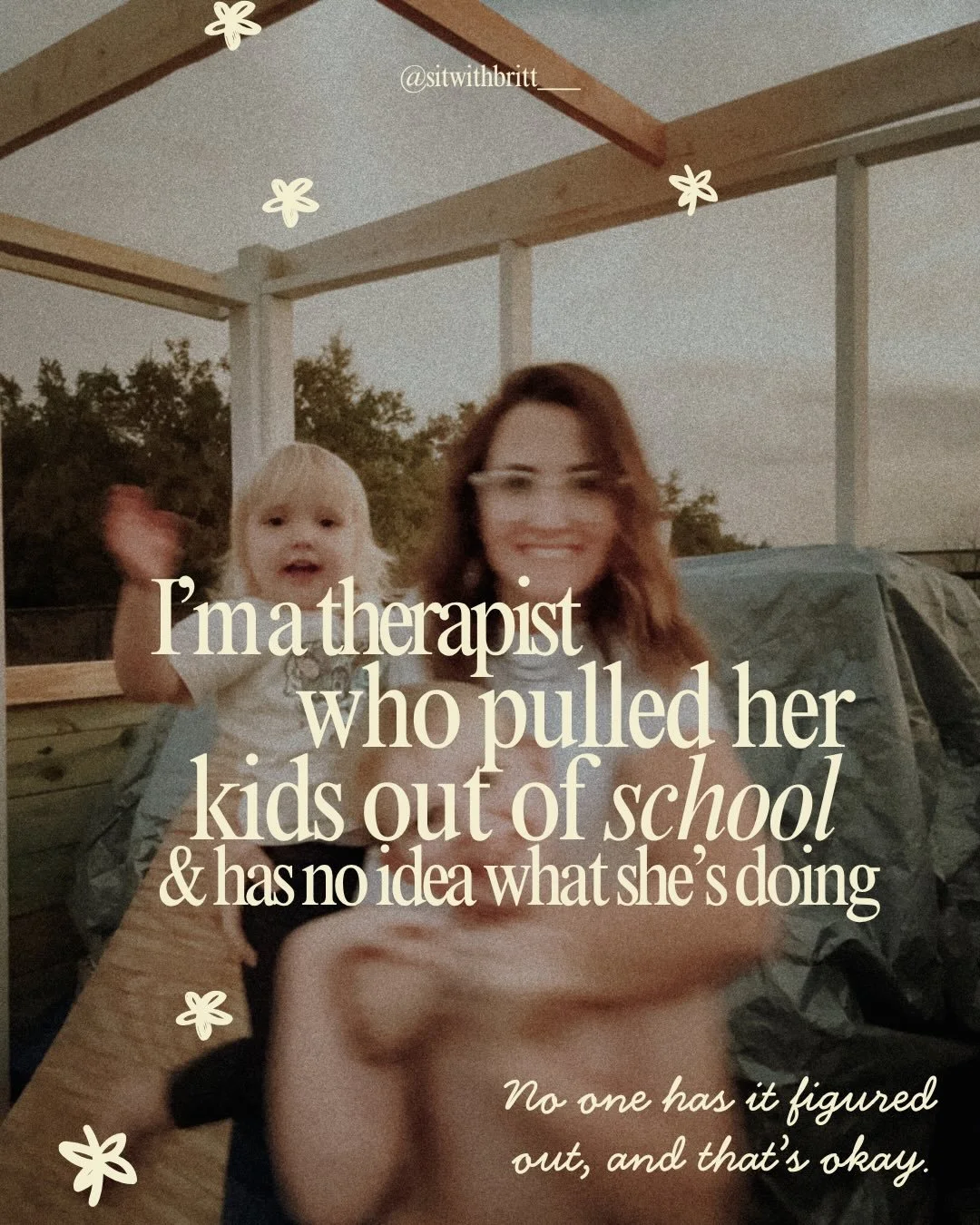 I never planned to become the mom who pulled her kids out of public school &amp; start over. I spent years studying the human mind - attachment, trauma, nervous systems, and why people do what they do. I became a licensed therapist (associate, curren