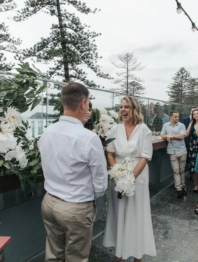 Outdoor wedding ceremony and reception in Sydney on-the-day wedding coordinated with smooth timeline and vendor management.