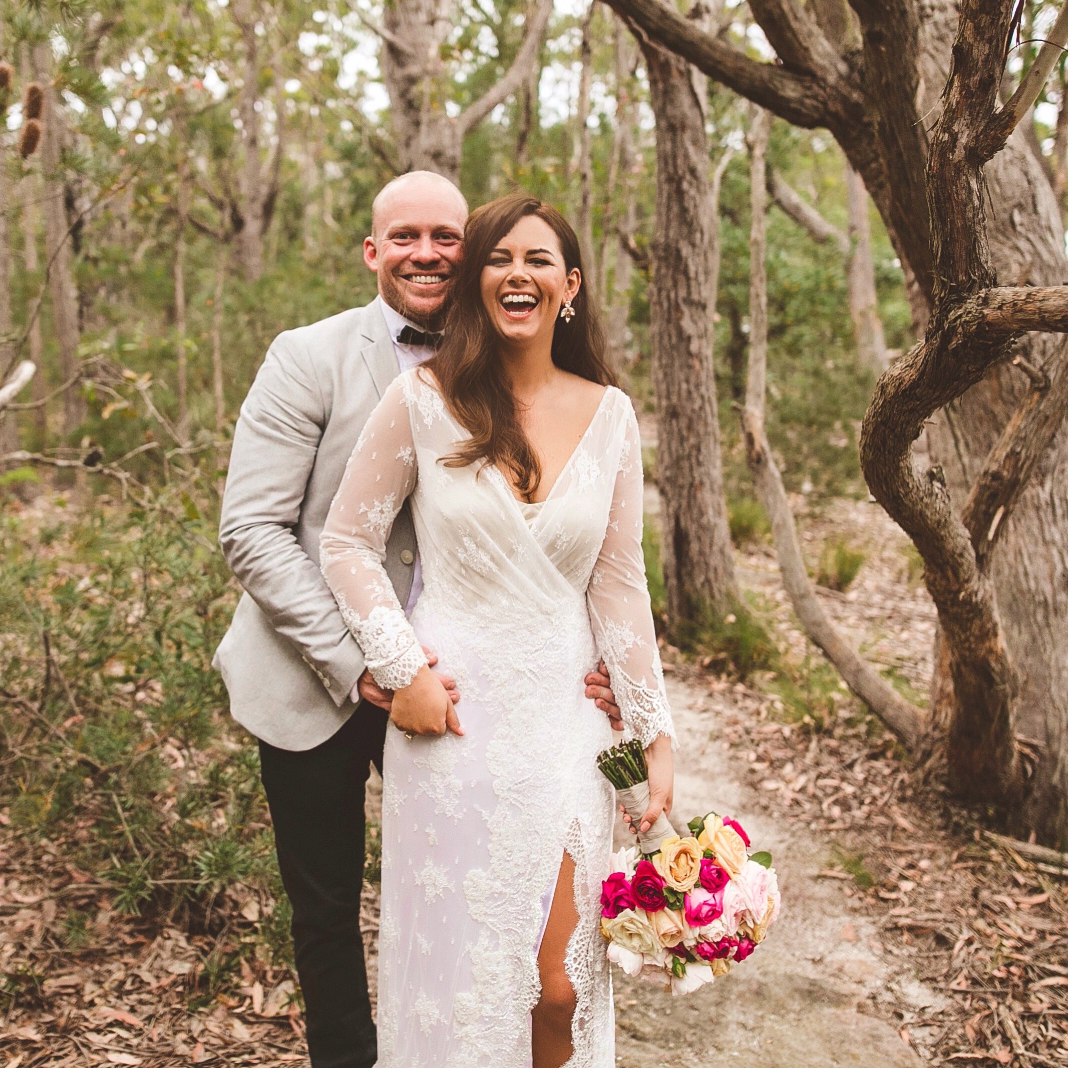 Outdoor ceremony and  wedding reception in Sydney on-the-day wedding coordinated with smooth timeline and vendor management.