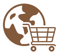 Geometric drawing of an outline square with sections divided by vertical, horizontal, and circle lines.