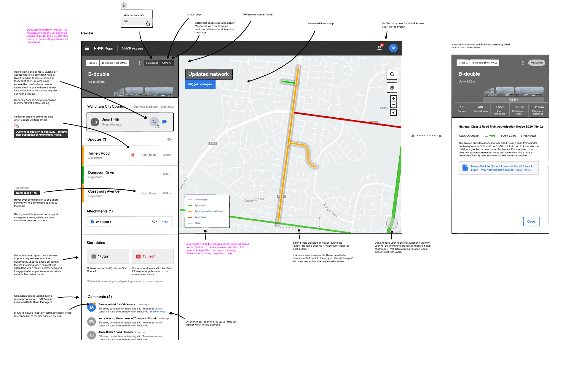 Low-fidelity wireframes and clickable prototypes were developed to validate the design thinking with users, prior to development commencing.