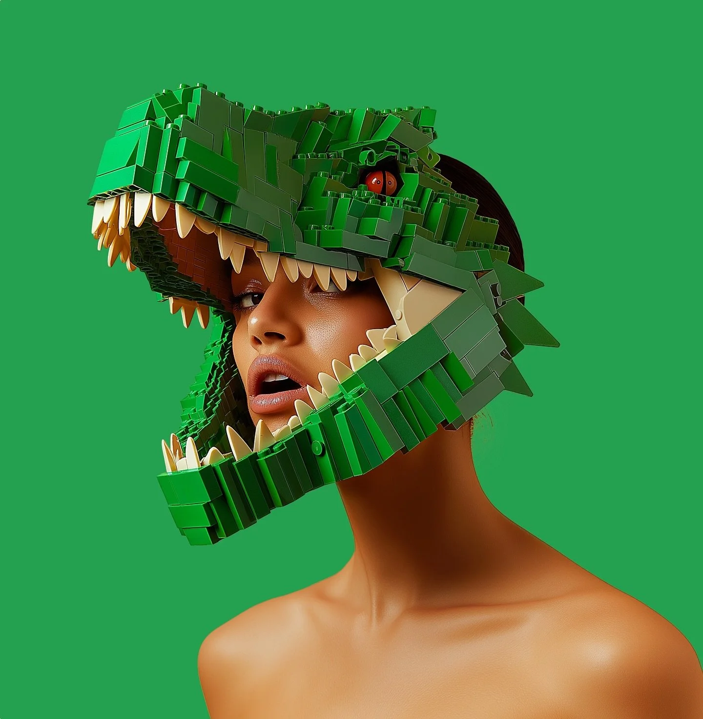 Brick head

#midjourney #midjourney_bot
#midjourneyart #midjourneyai #ai #aiart #artificialintelligence #digitalart #masqerade #masqueradeball #digital #character #characterdesign #aiartcommunity #aigenerated #lego #dino