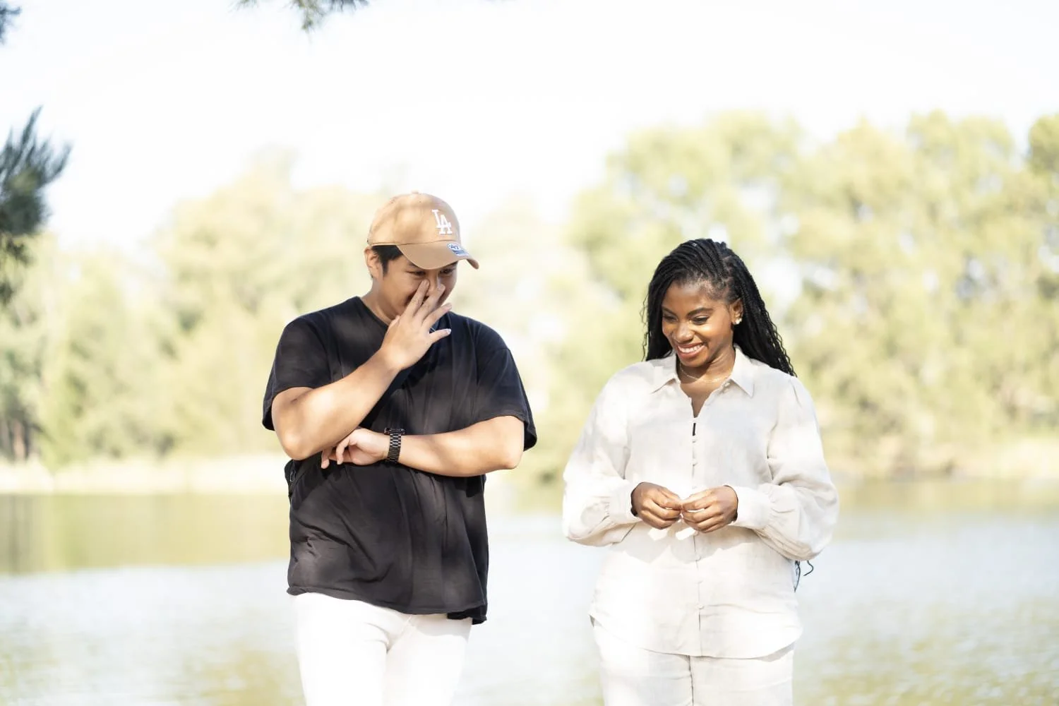 Talking to a Gininnderra community member