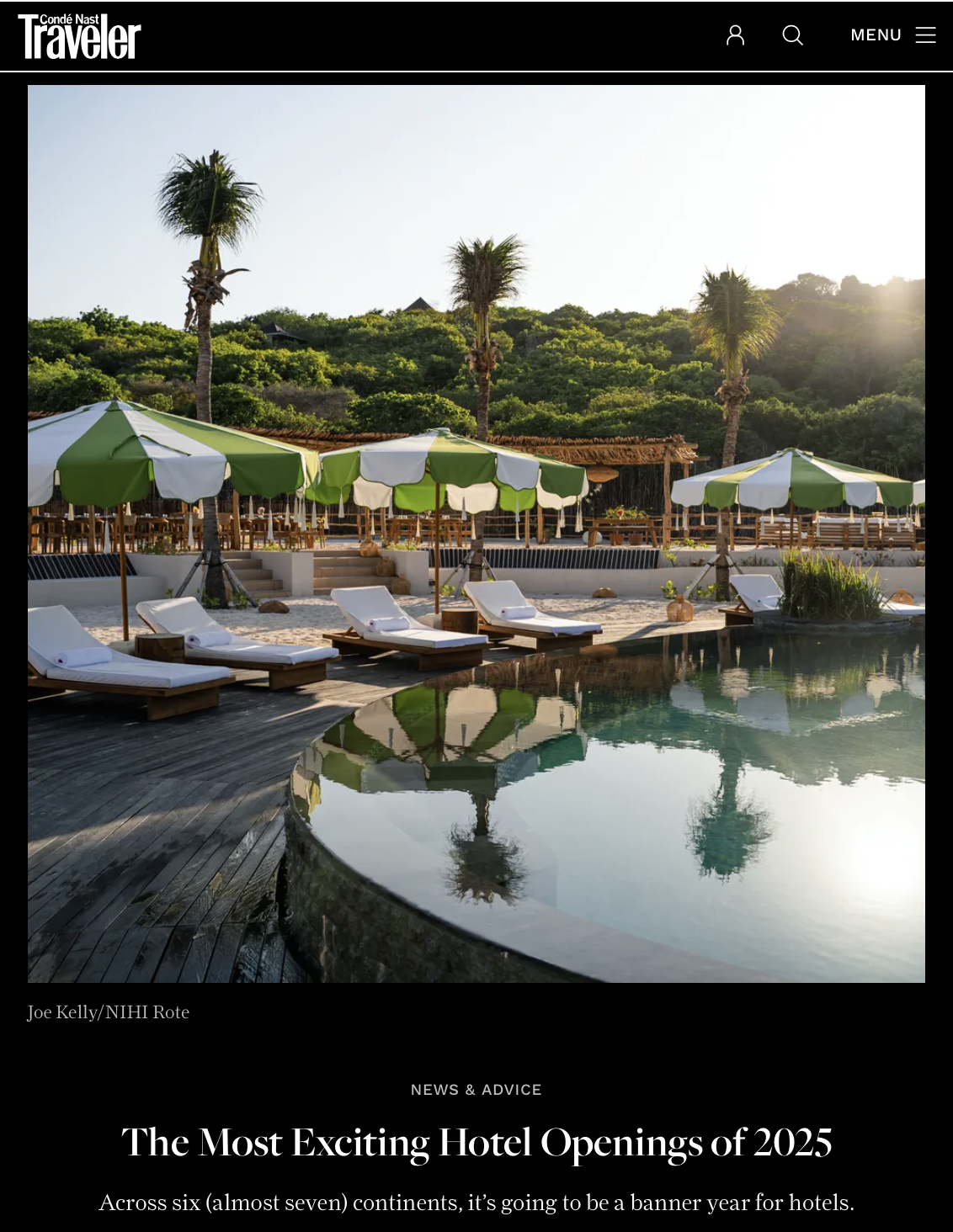 Conde Nast Traveler - NIHI Rote